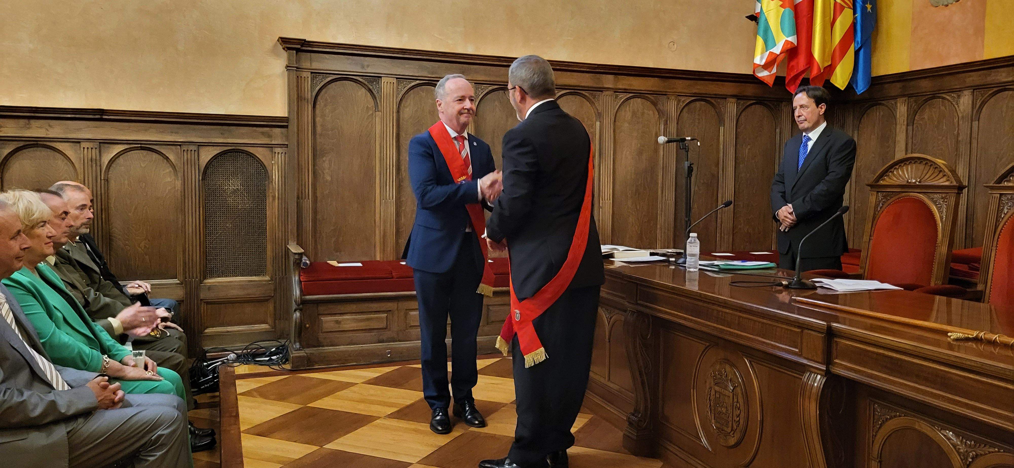 Ramón Lasaosa. Sesión de investidura del Ayuntamiento de Huesca. Foto Myriam Martínez 