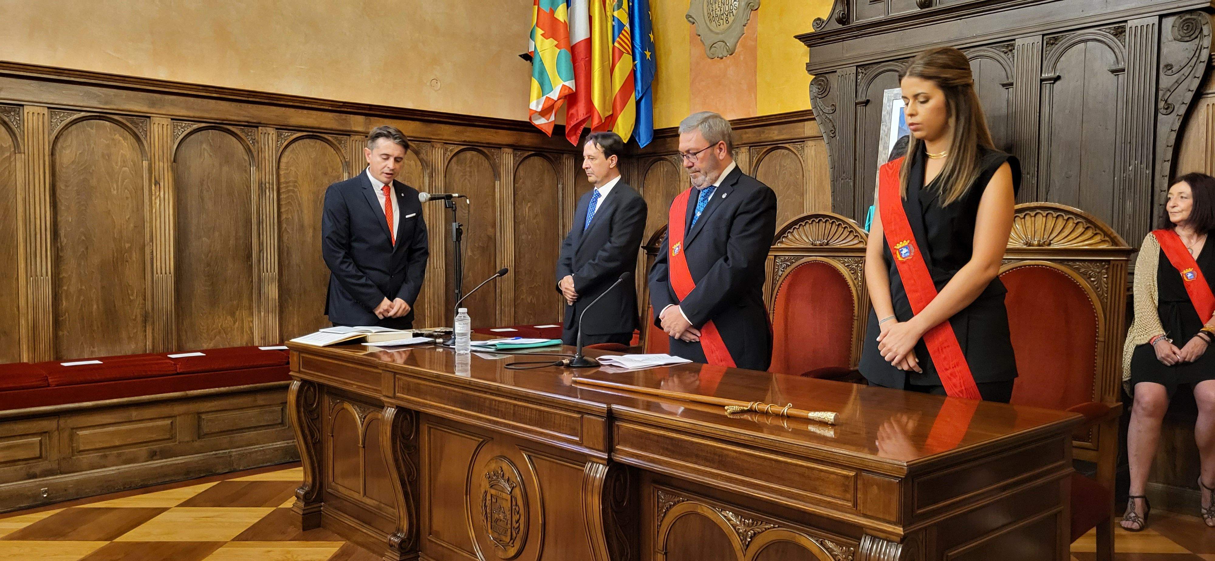 Fernando Sarasa Borau. Sesión de investidura del Ayuntamiento de Huesca. Foto Myriam Martínez 