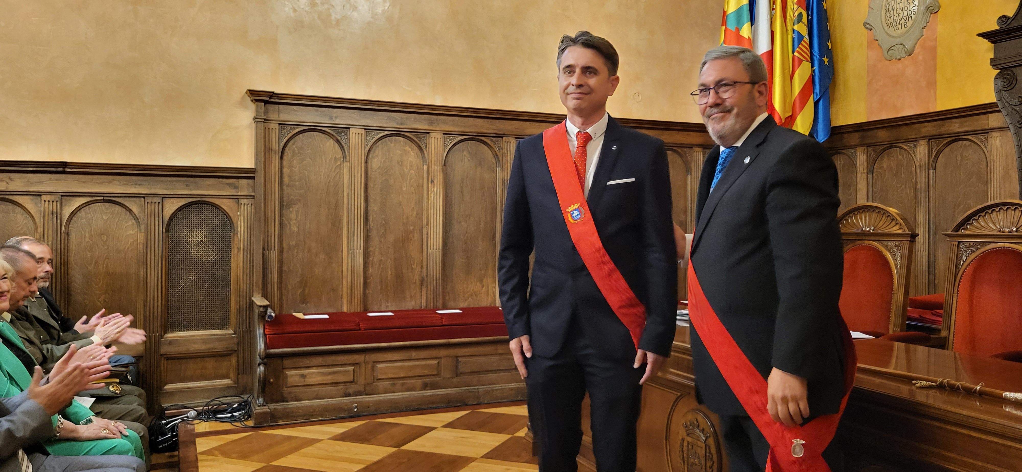 Fernando Sarasa Borau. Sesión de investidura del Ayuntamiento de Huesca. Foto Myriam Martínez 