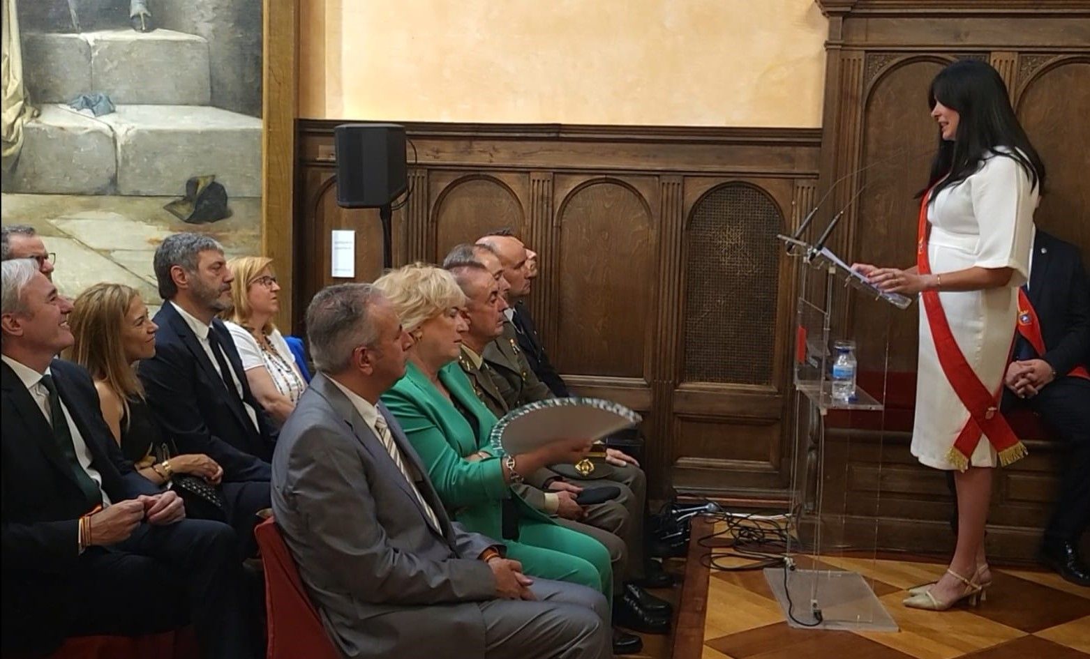 Lorena Orduna, en su discurso de investidura. Estas son las responsabilidades que asumen los concejales del Ayuntamiento de Huesca