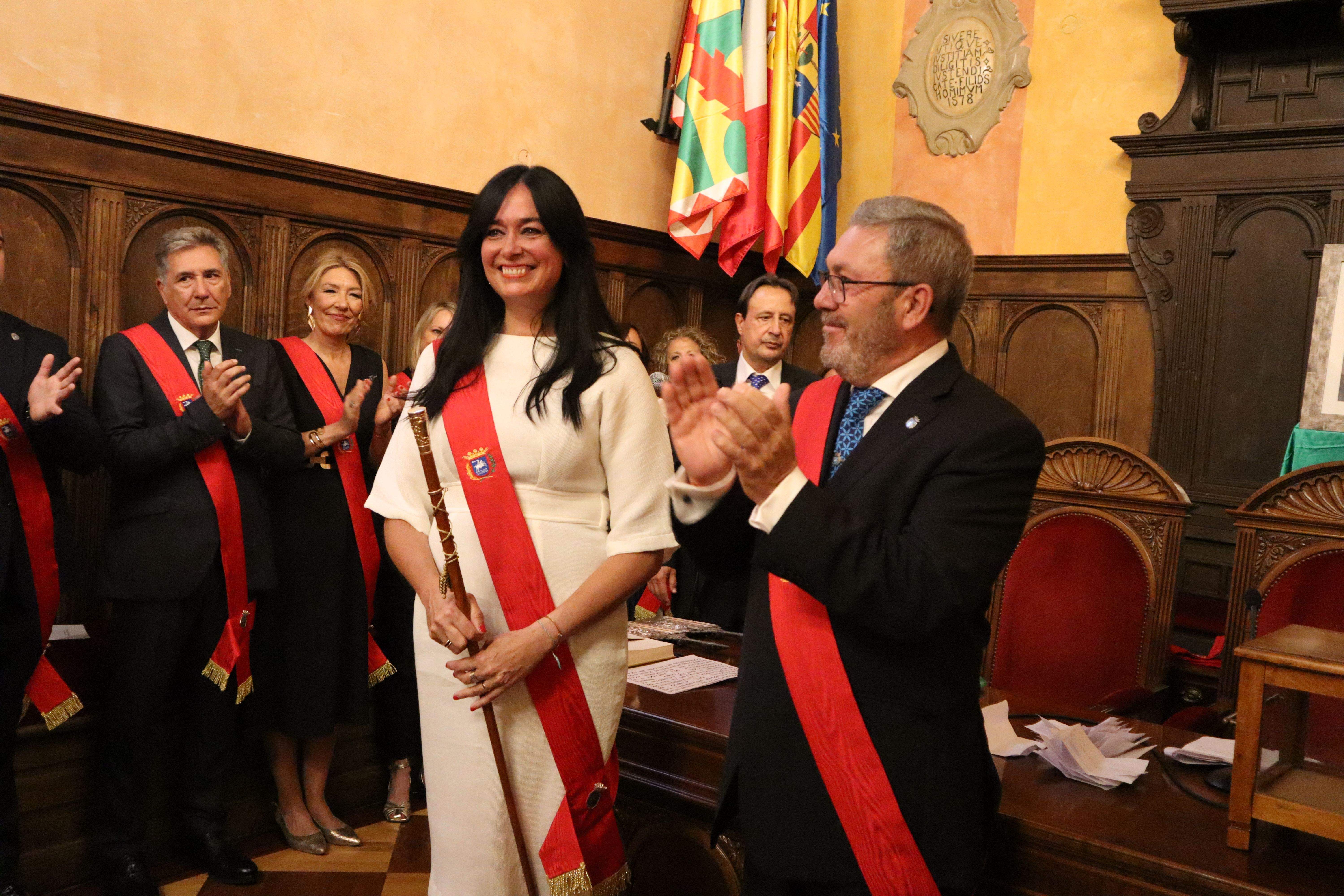 Sesión de investidura del nuevo Ayuntamiento de Huesca. Foto Ayuntamiento de Huesca