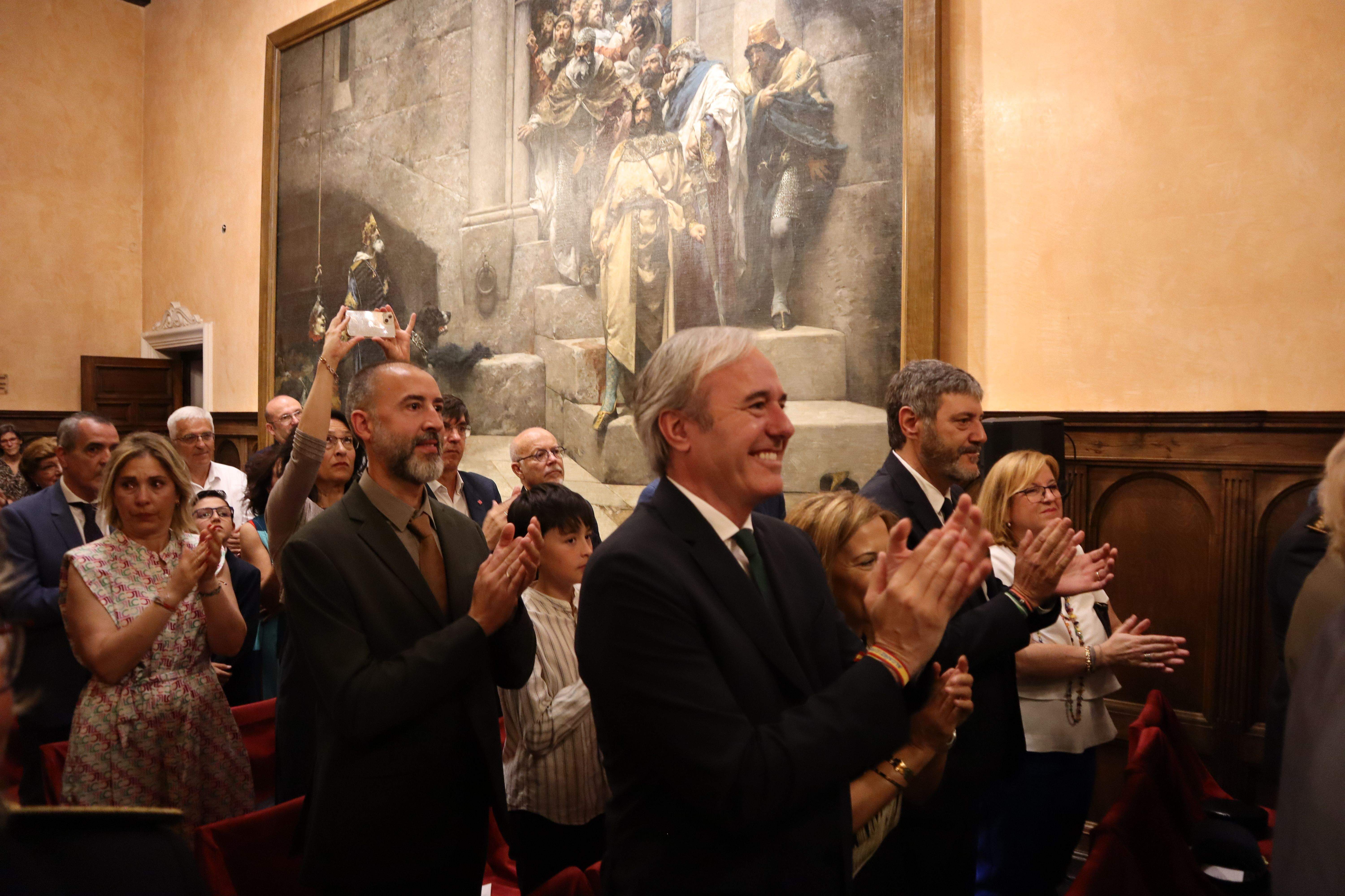 Sesión de investidura del nuevo Ayuntamiento de Huesca. Foto Ayuntamiento de Huesca