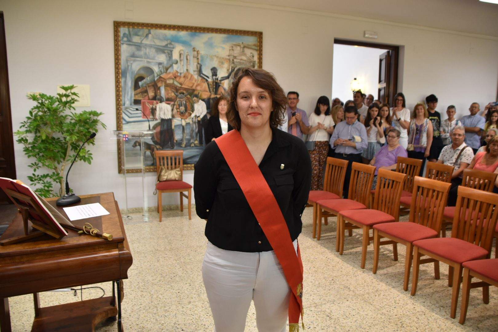 Sesión de investidura en el Ayuntamiento de Monzón 2023