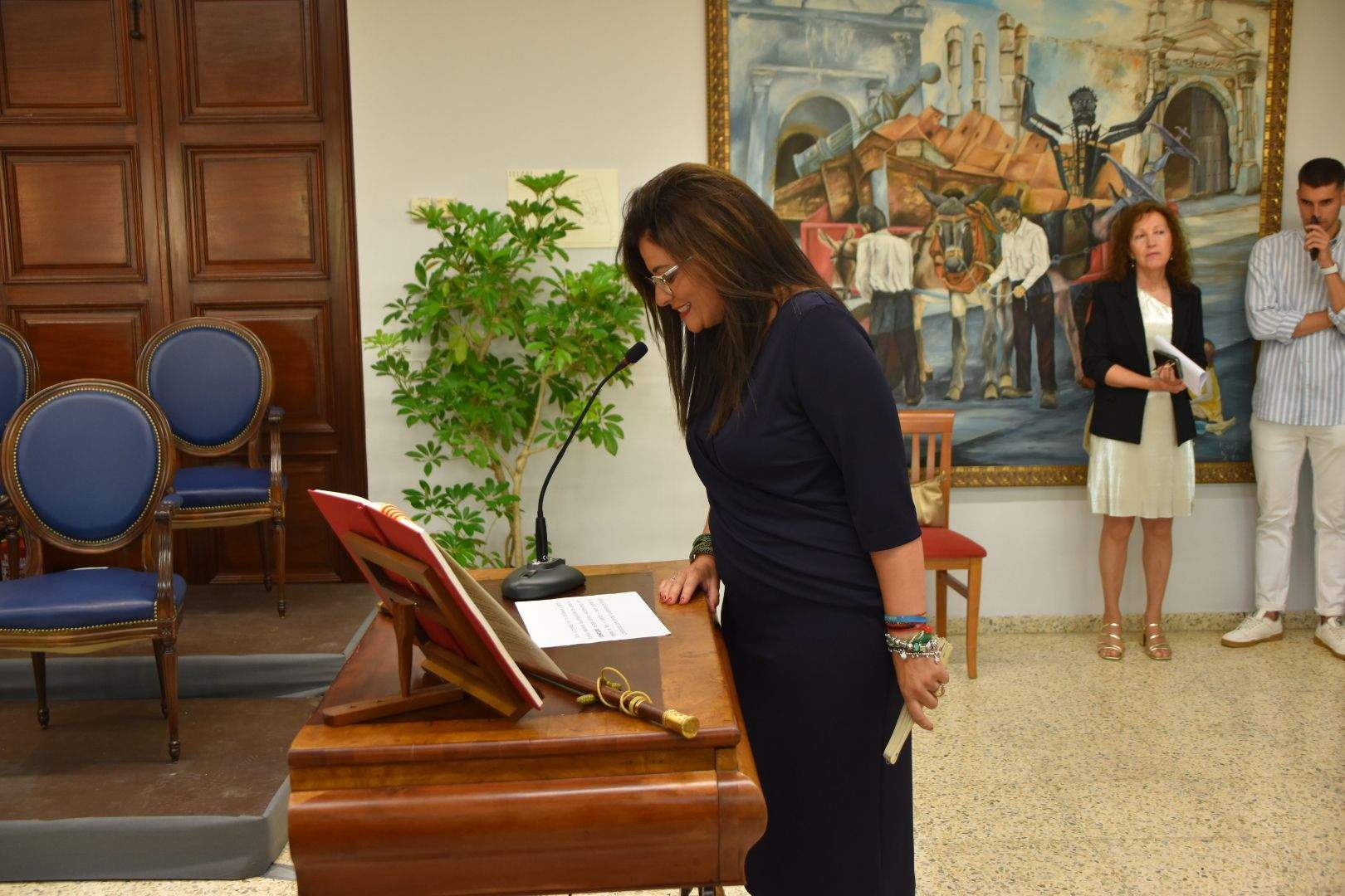 Sesión de investidura en el Ayuntamiento de Monzón 2023