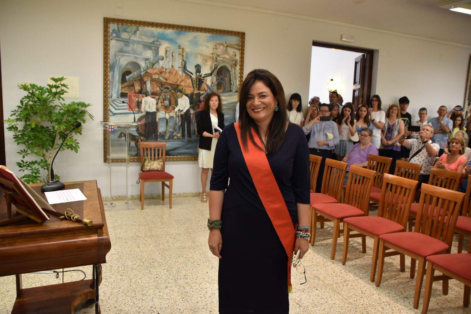 Sesión de investidura en el Ayuntamiento de Monzón 2023