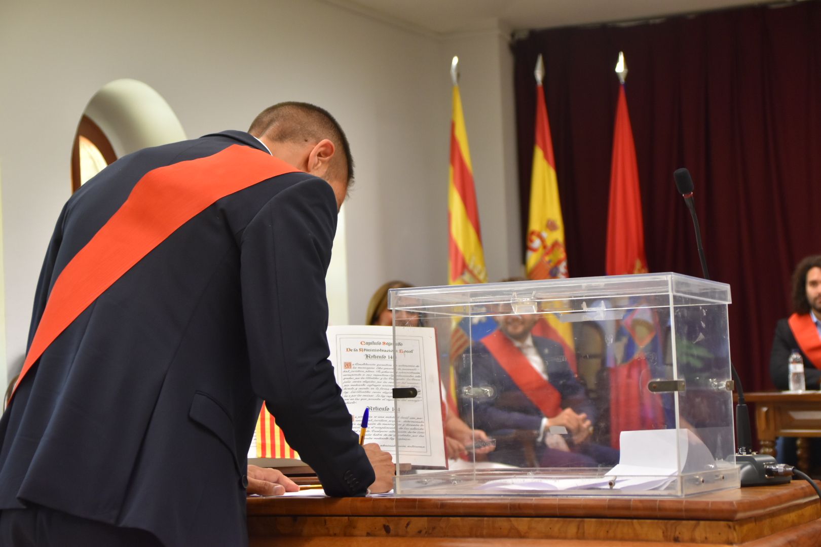 Sesión de investidura en el Ayuntamiento de Monzón 2023