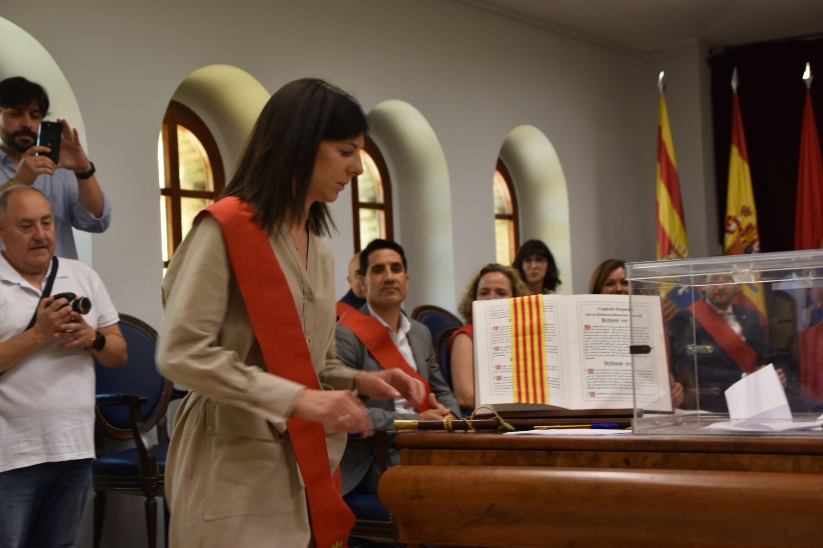 Sesión de investidura en el Ayuntamiento de Monzón 2023