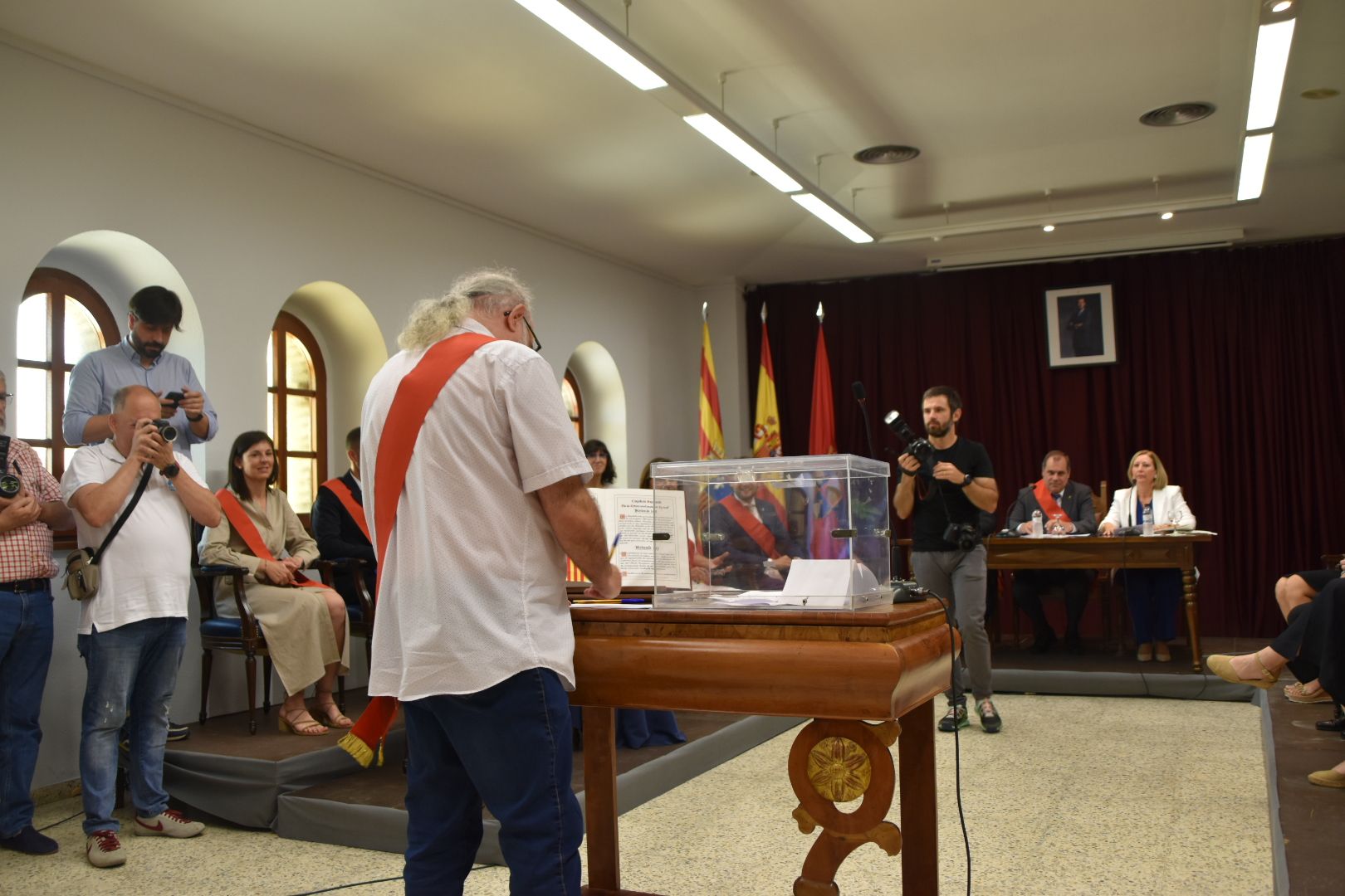 Sesión de investidura en el Ayuntamiento de Monzón 2023