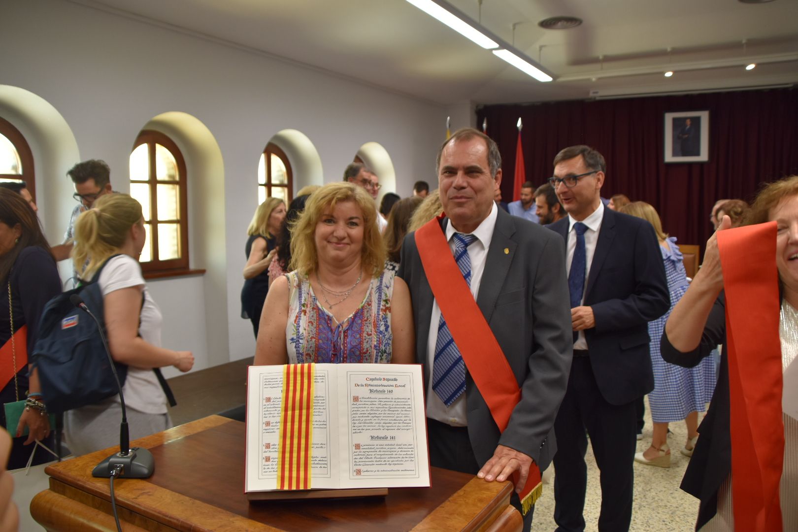 Sesión de investidura en el Ayuntamiento de Monzón 2023