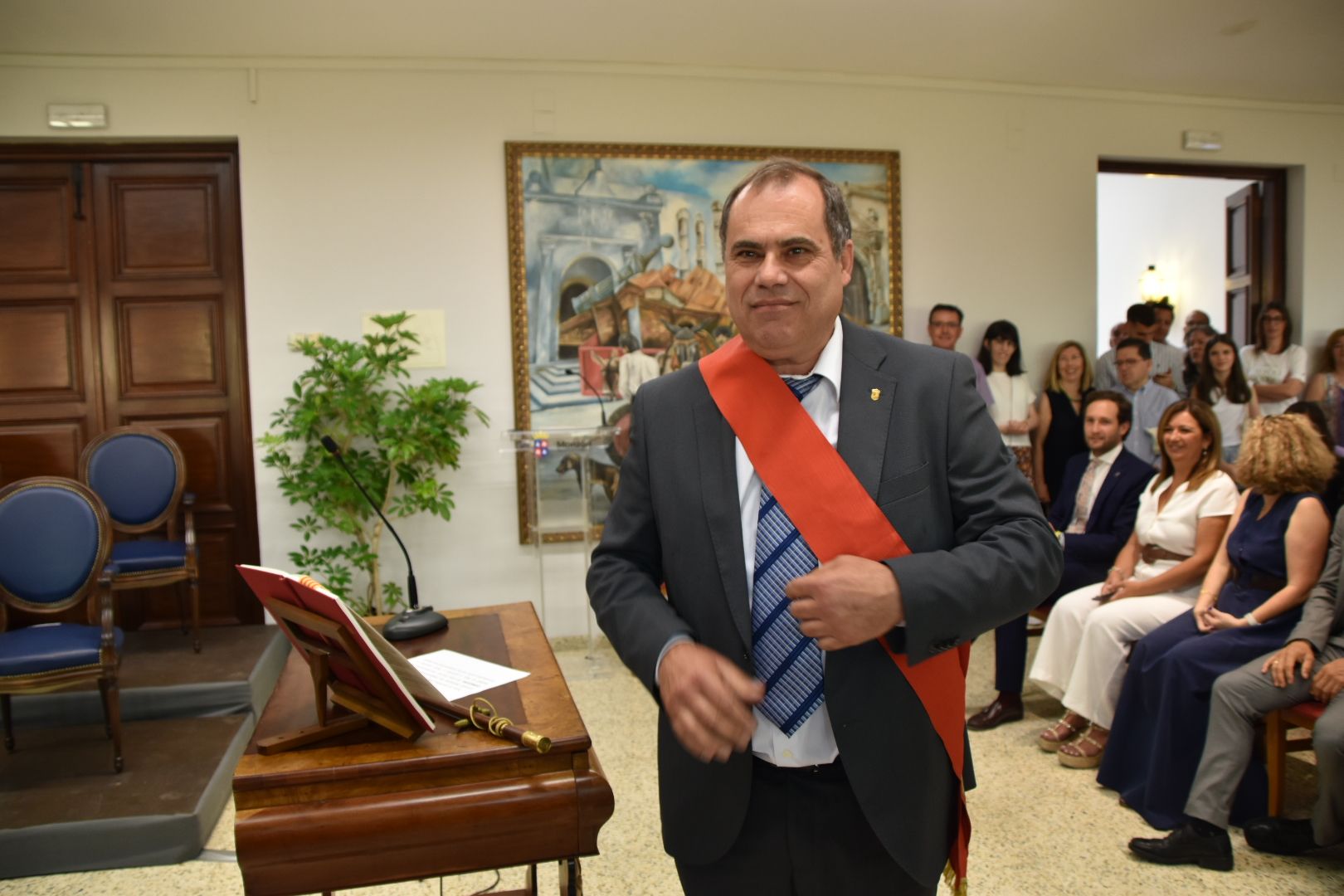 Sesión de investidura en el Ayuntamiento de Monzón 2023