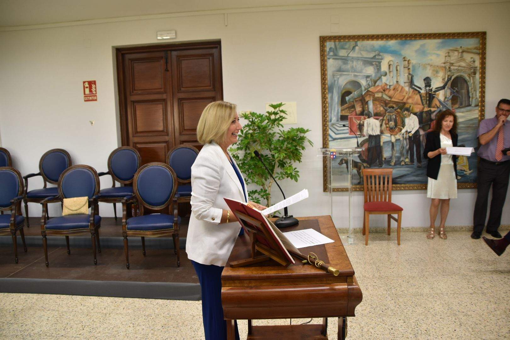 Sesión de investidura en el Ayuntamiento de Monzón 2023