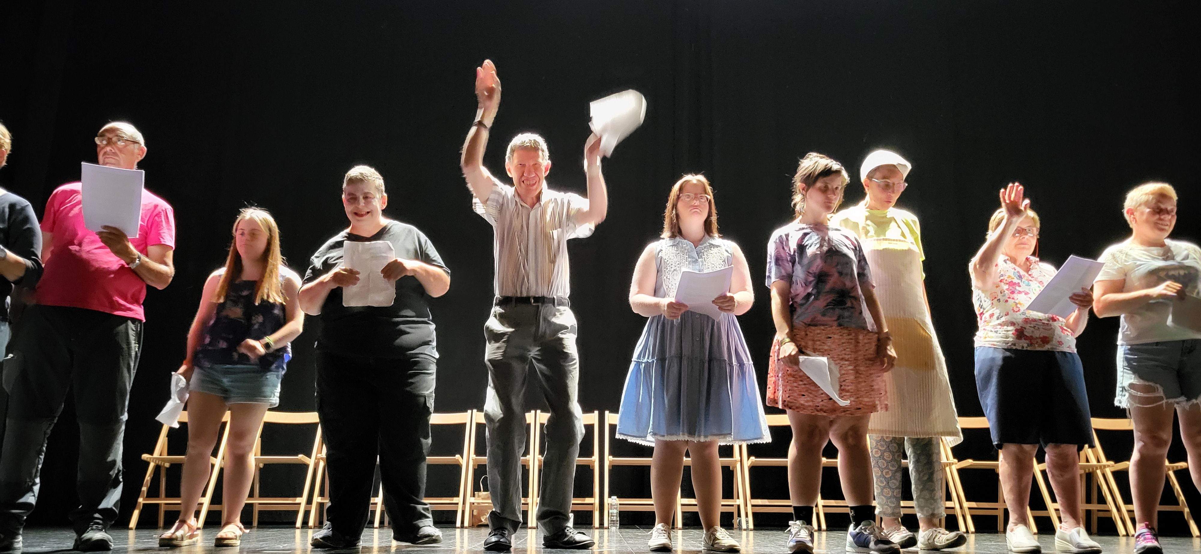 Grupo de teatro Piecombola. Foto Myriam Martínez