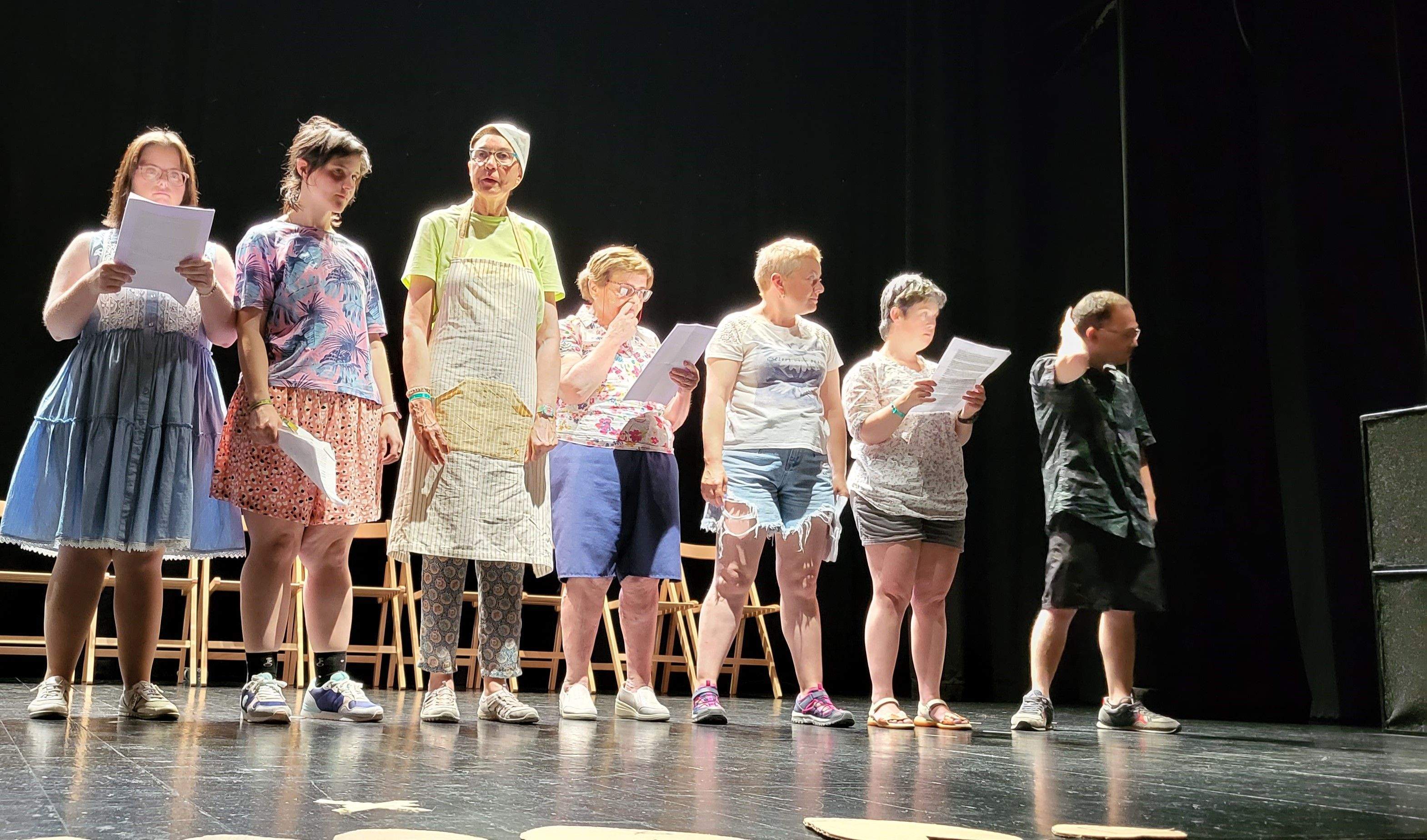 Grupo de teatro Piecombola. Foto Myriam Martínez