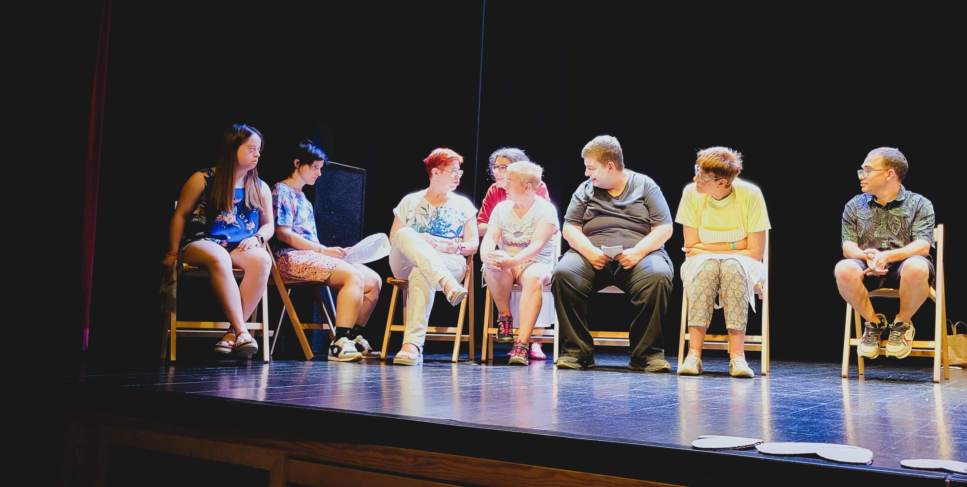 Grupo de teatro Piecombola. Foto Myriam Martínez