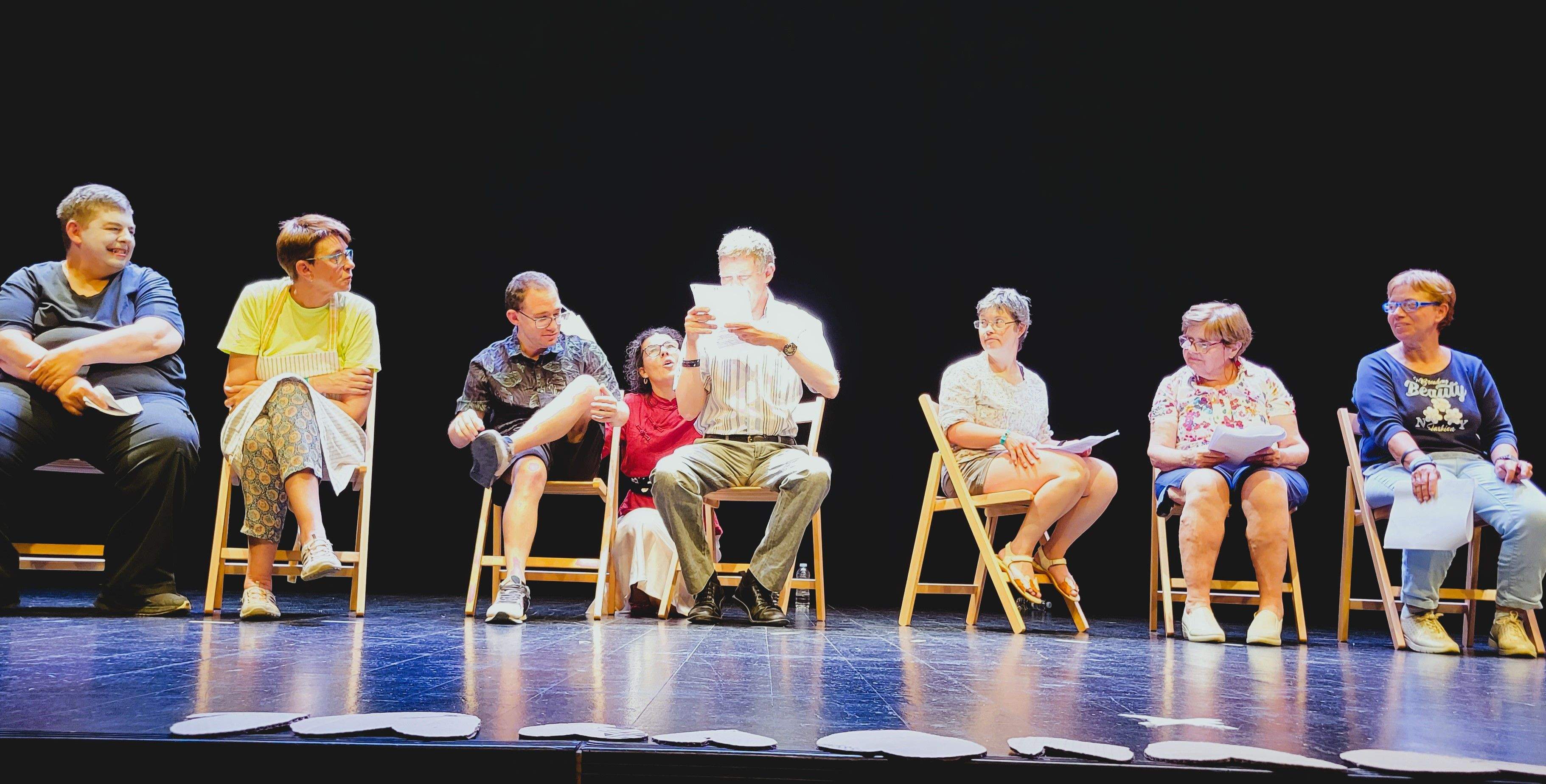Grupo de teatro Piecombola. Foto Myriam Martínez