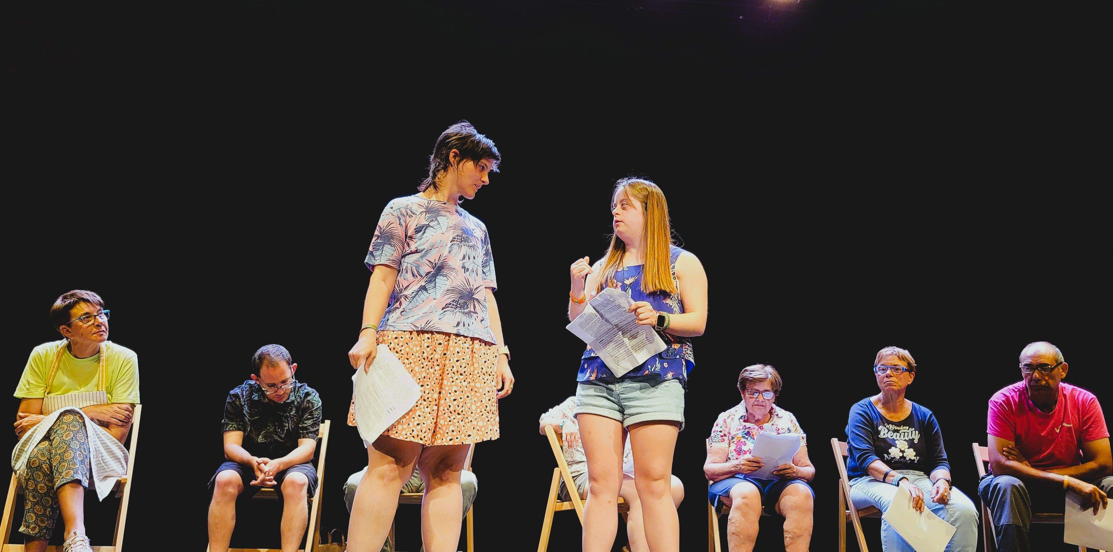 Grupo de teatro Piecombola. Foto Myriam Martínez