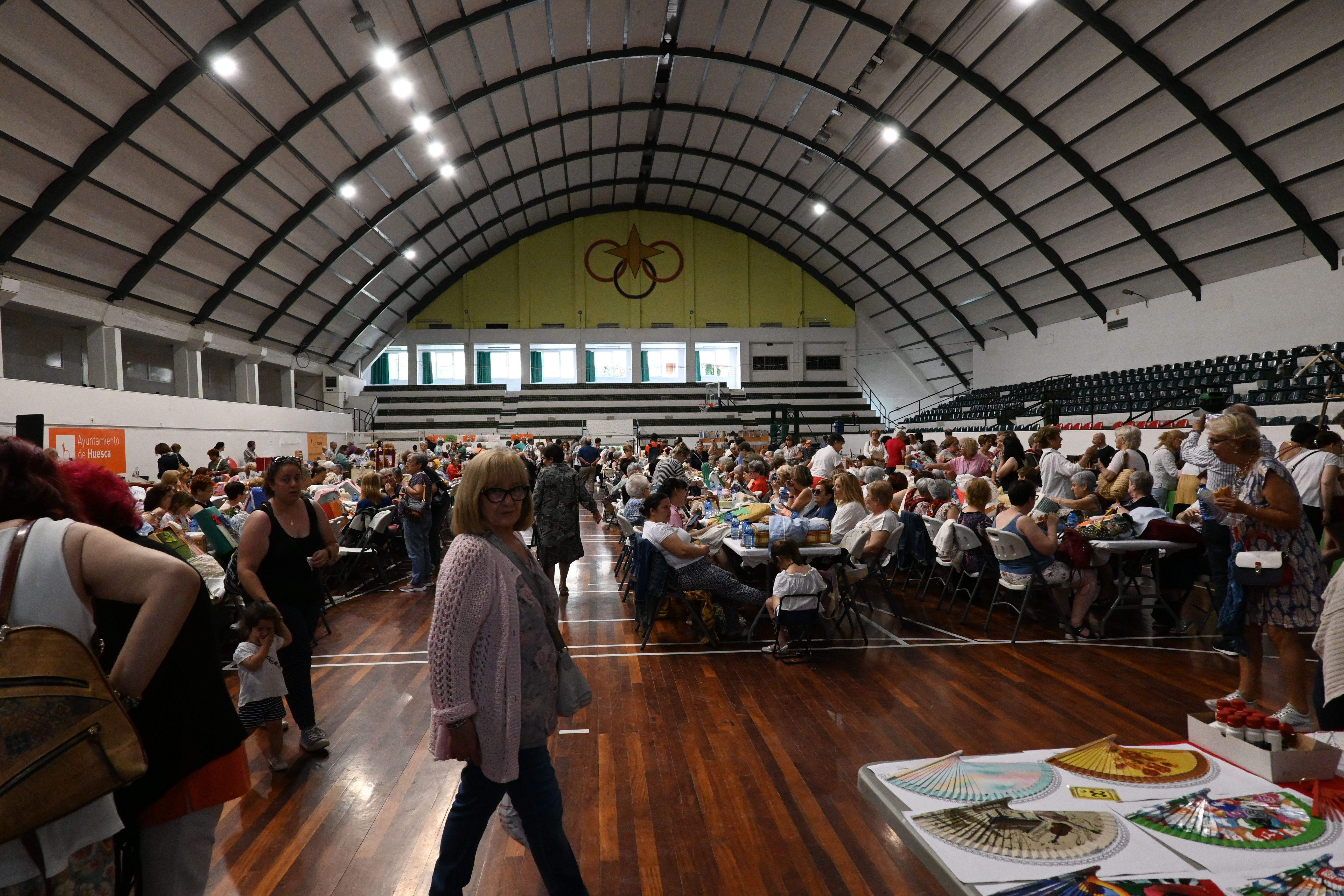 Encuentro de Encajes de Bolillos en Huesca. Foto Carlos Jalle