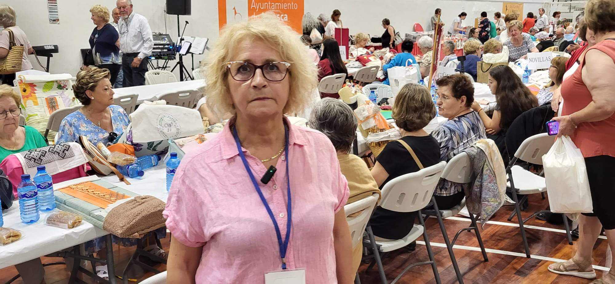 Sara, en el Encuentro de Encajes de Bolillos 2023