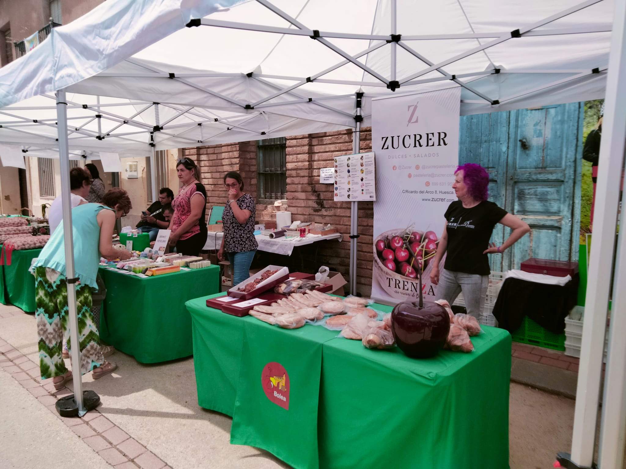 Imágenes del segundo fin de semana de la Feria de la Cereza de Bolea. Foto Asociación A Cerecera