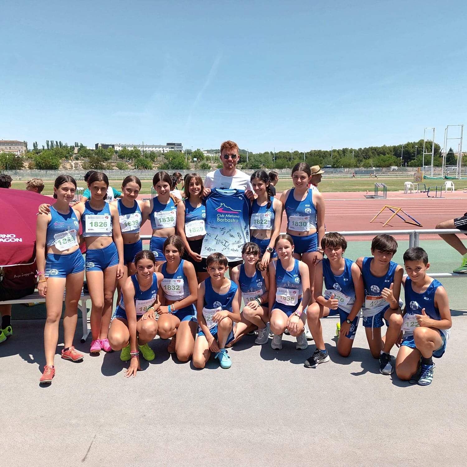 Atletas del CA Barbastro