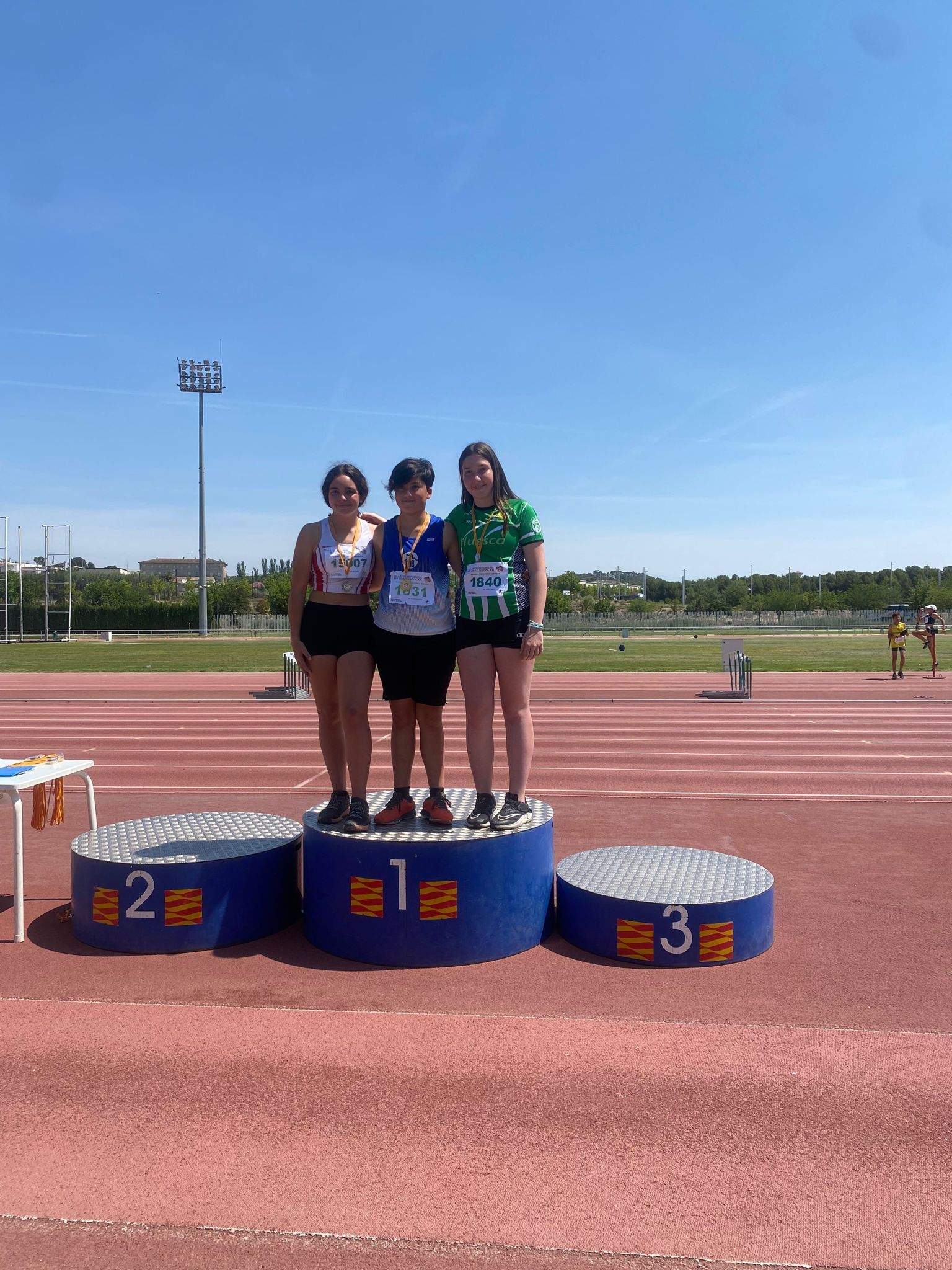 Podio de peso femenino