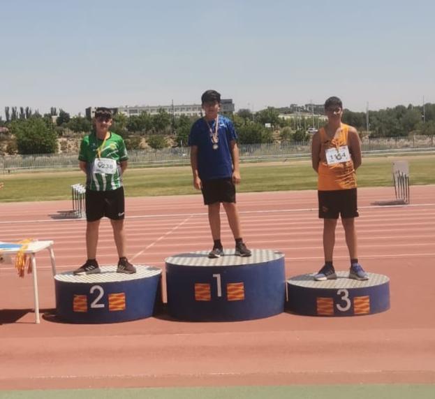 Podio martillo masculino, Rubén Ayerbe plata