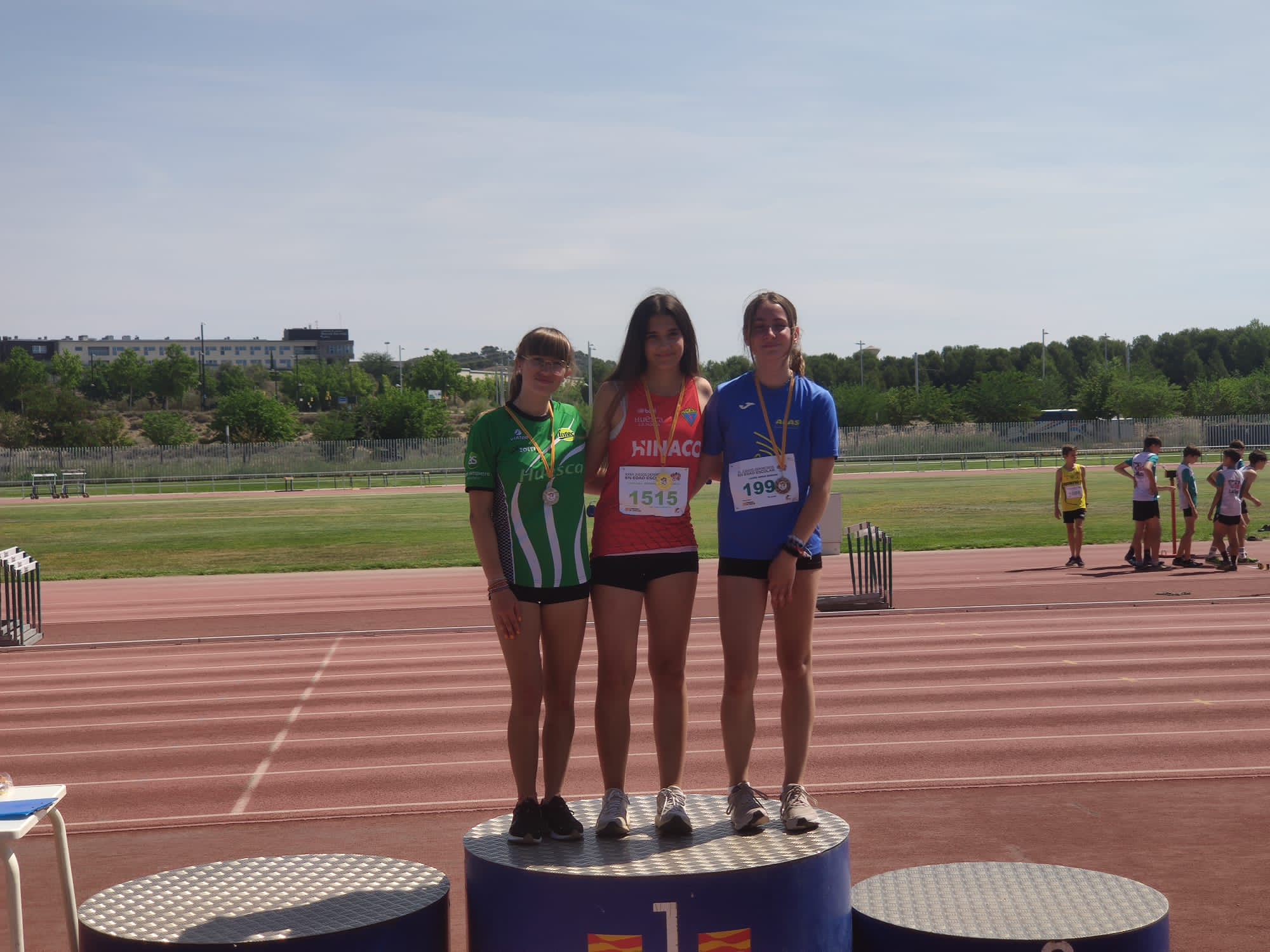 Podio pértiga femenino