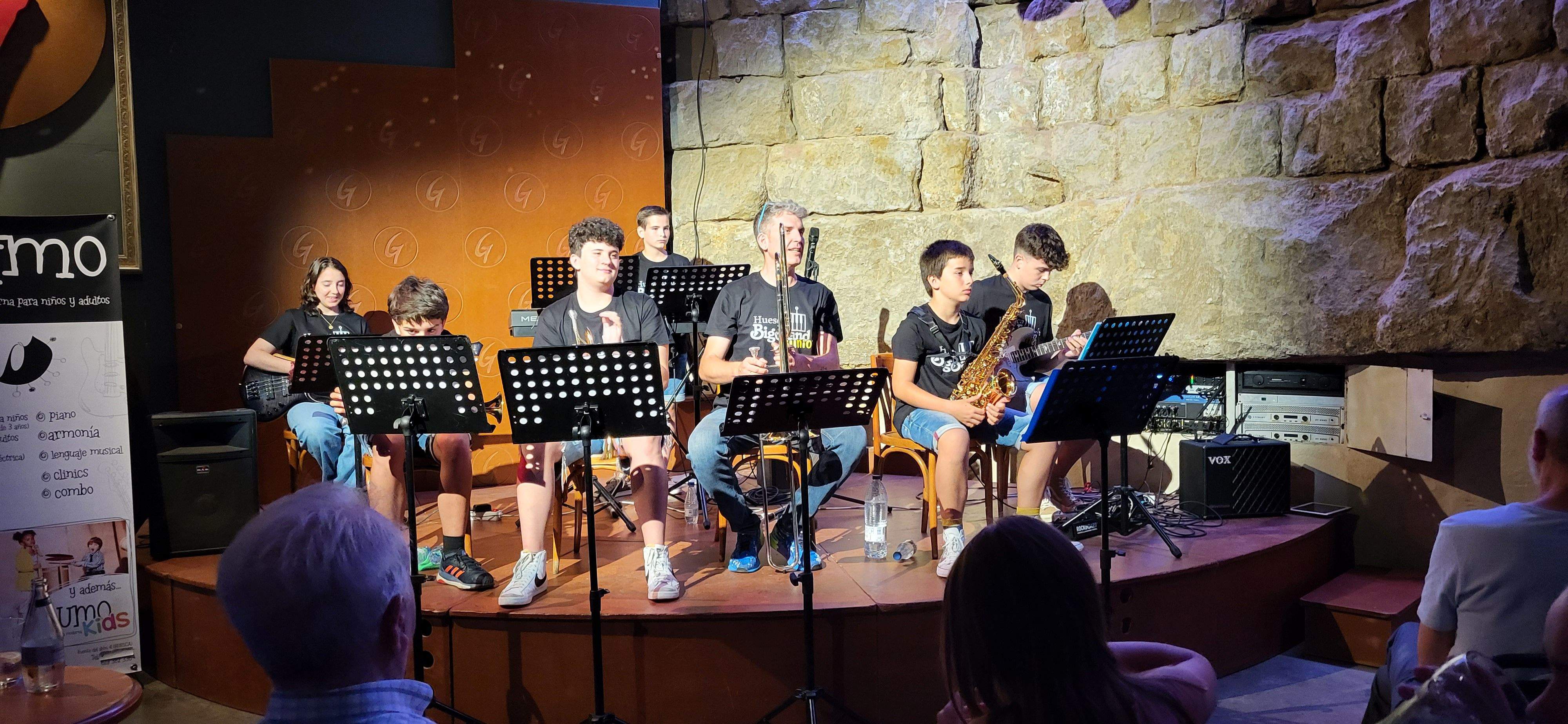 Presentación de la Huesca Big Band Junior. Foto Myriam Martínez