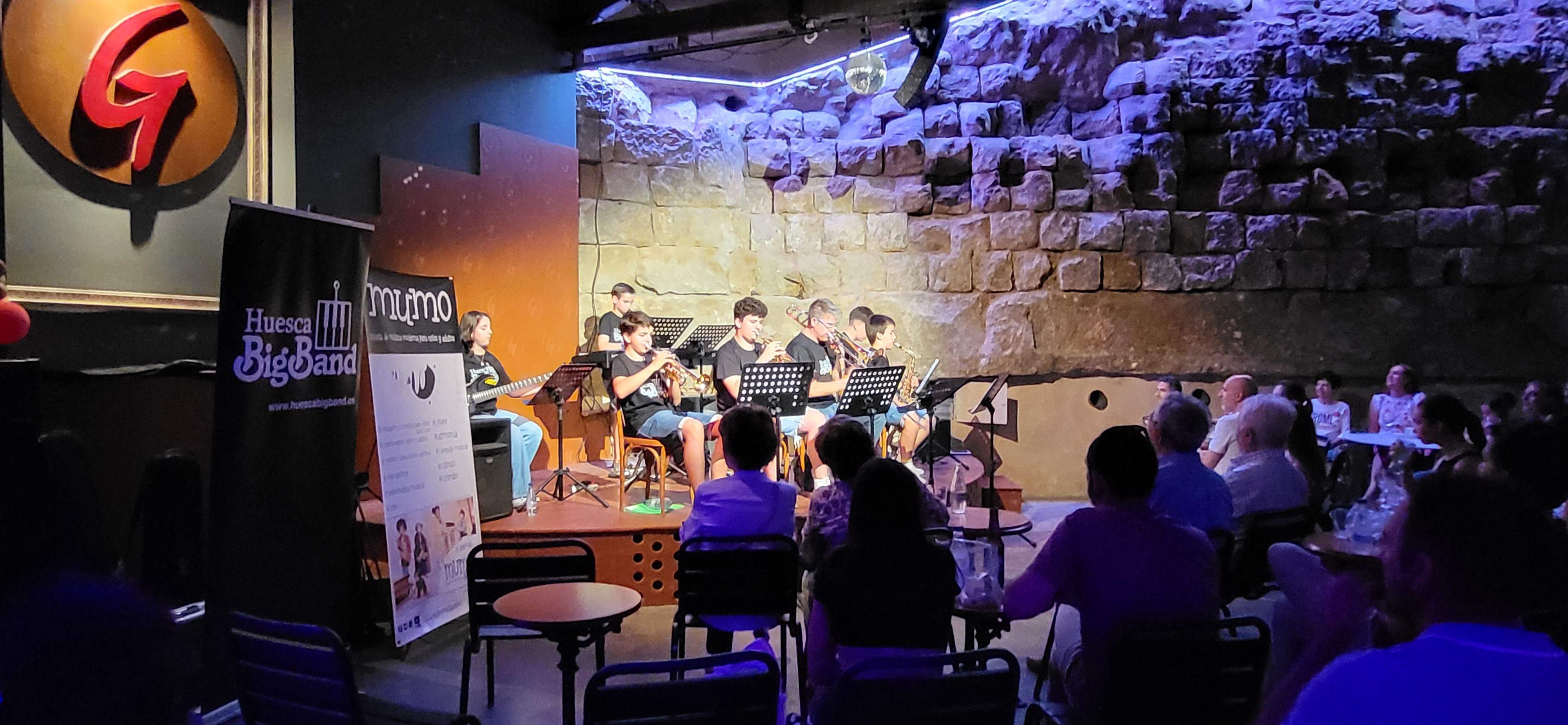 Presentación de la Huesca Big Band Junior. Foto Myriam Martínez