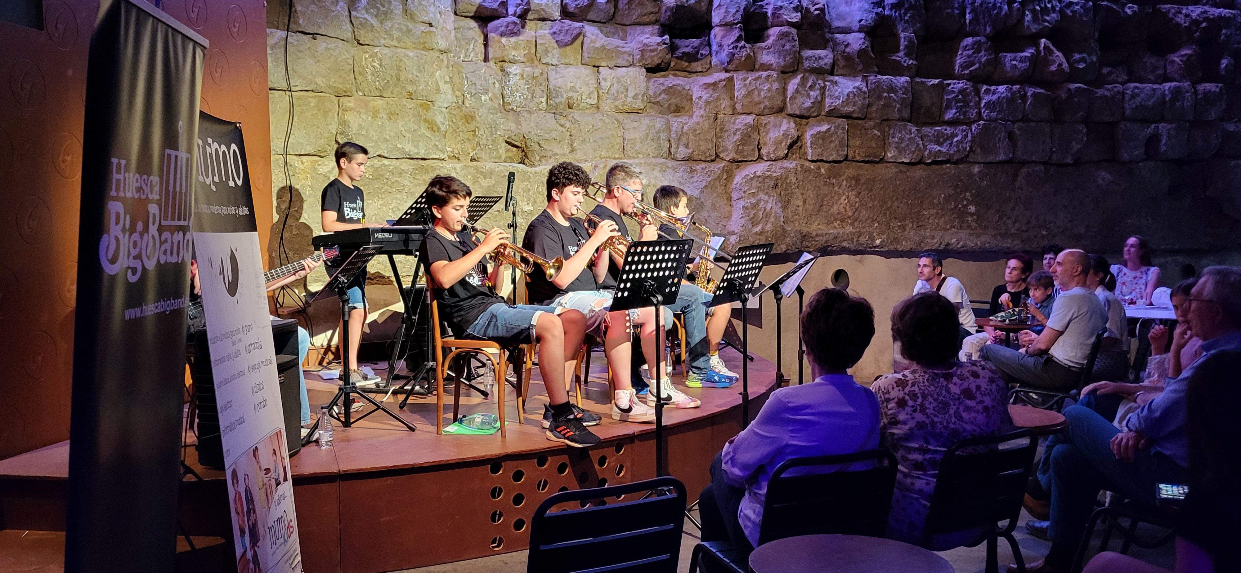 Presentación de la Huesca Big Band Junior. Foto Myriam Martínez