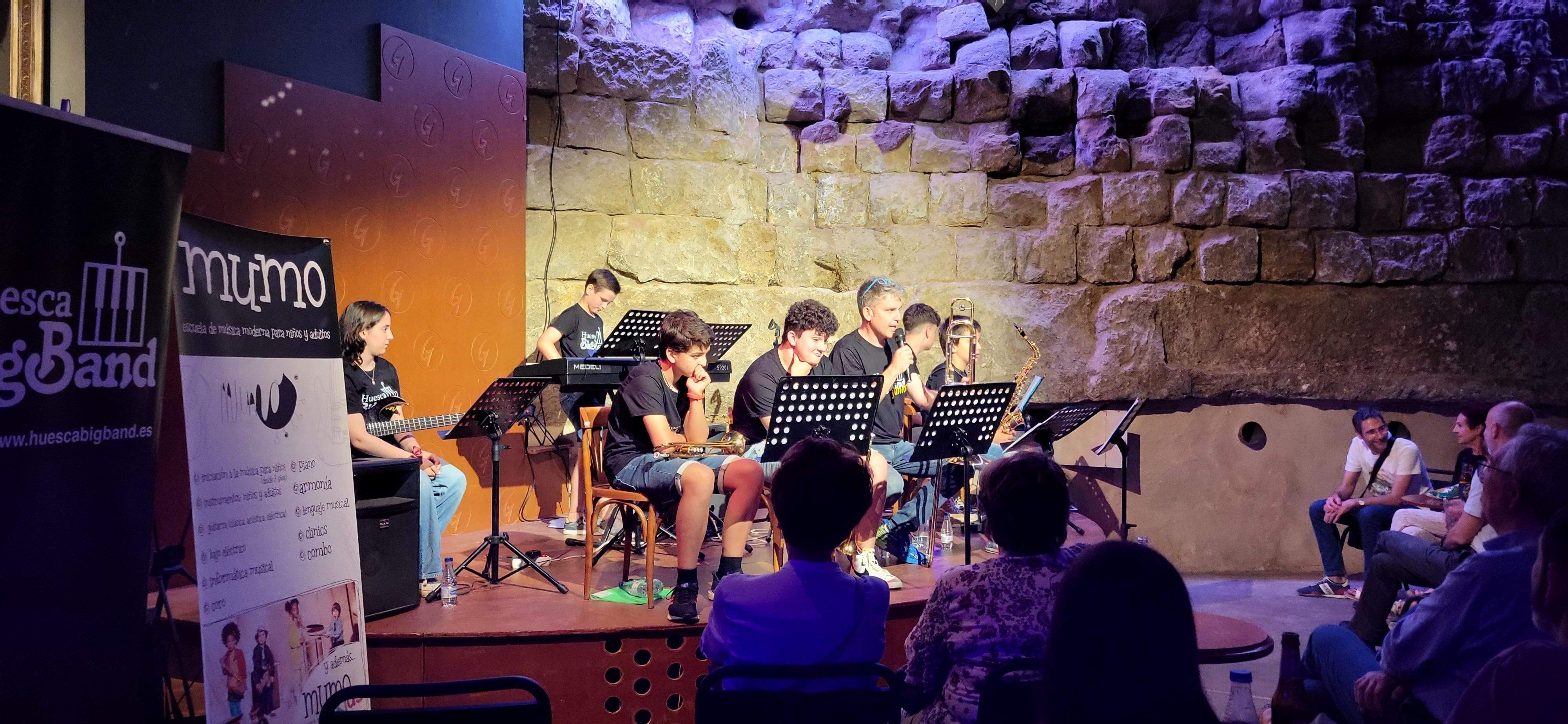 Presentación de la Huesca Big Band Junior. Foto Myriam Martínez