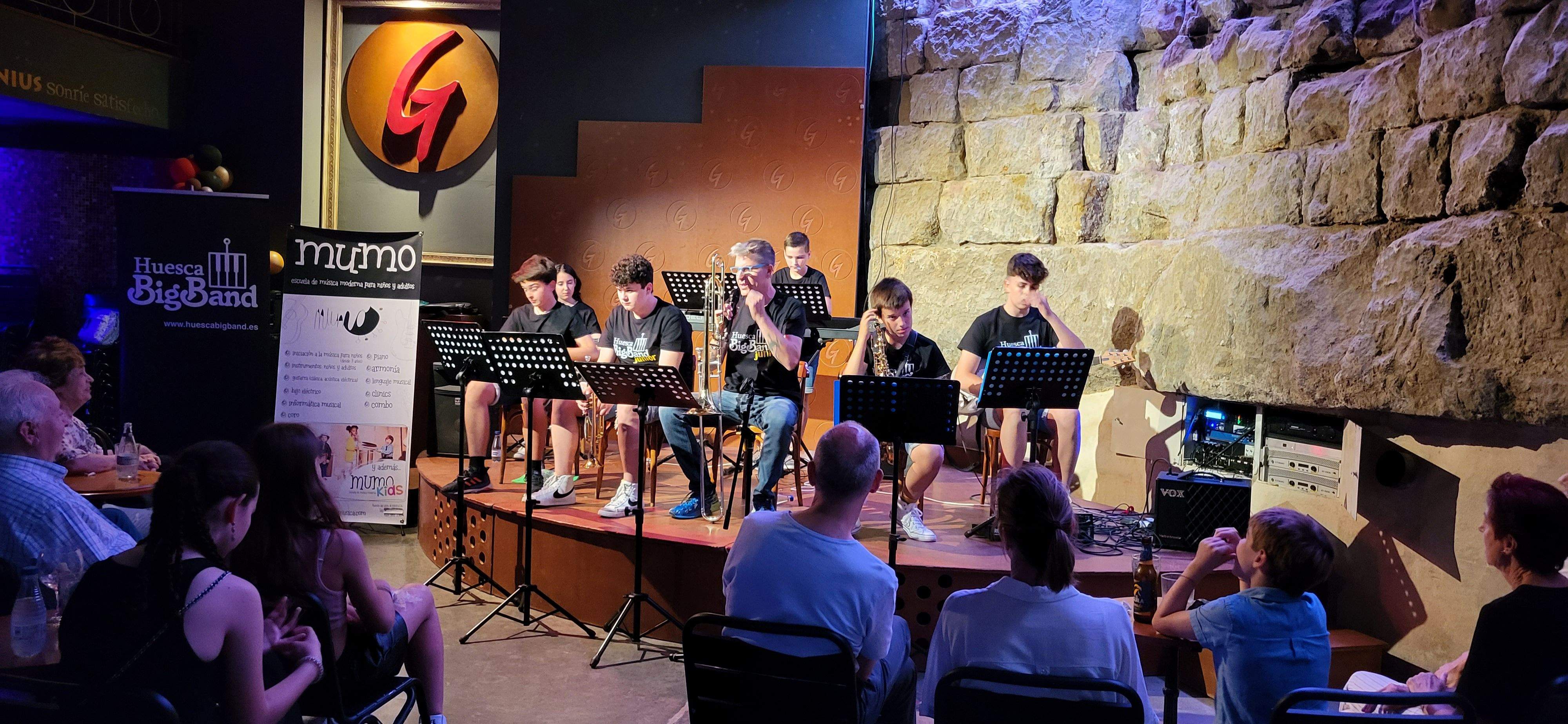 Presentación de la Huesca Big Band Junior. Foto Myriam Martínez