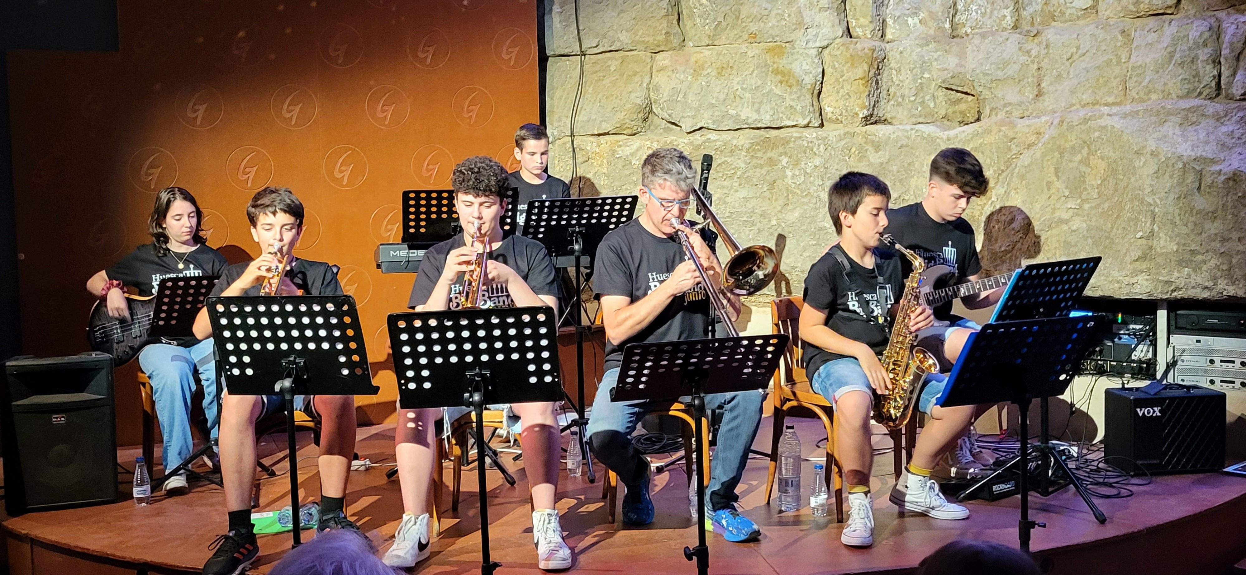 Presentación de la Huesca Big Band Junior. Foto Myriam Martínez