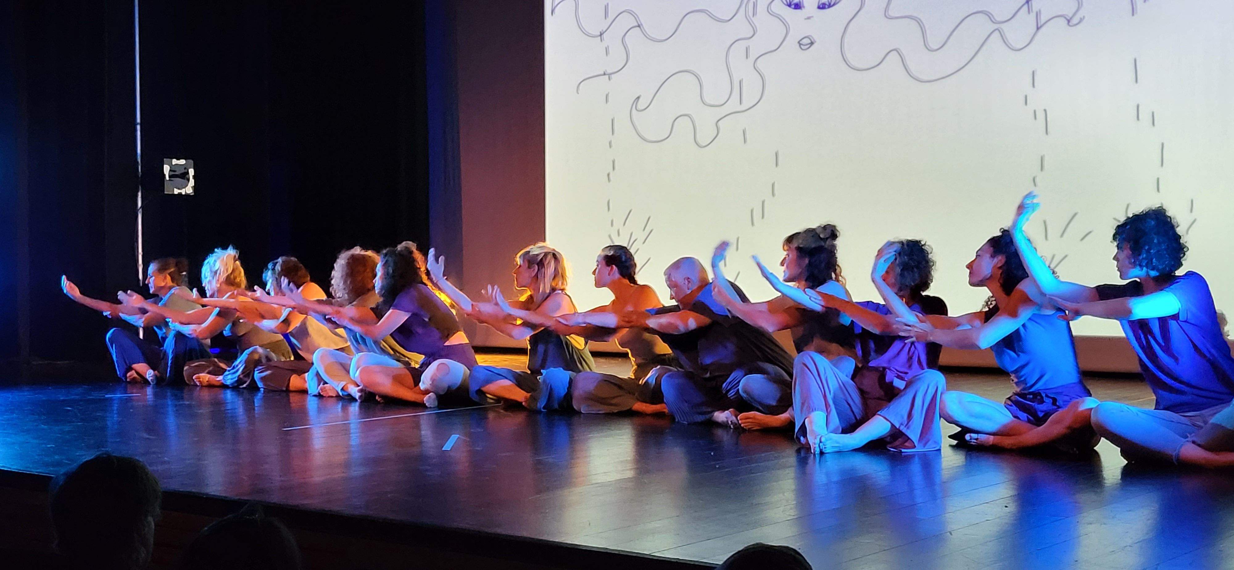 Taller de Danza Contemporánea en la  XXXI Muestra de Huesca. Foto Myriam Martínez