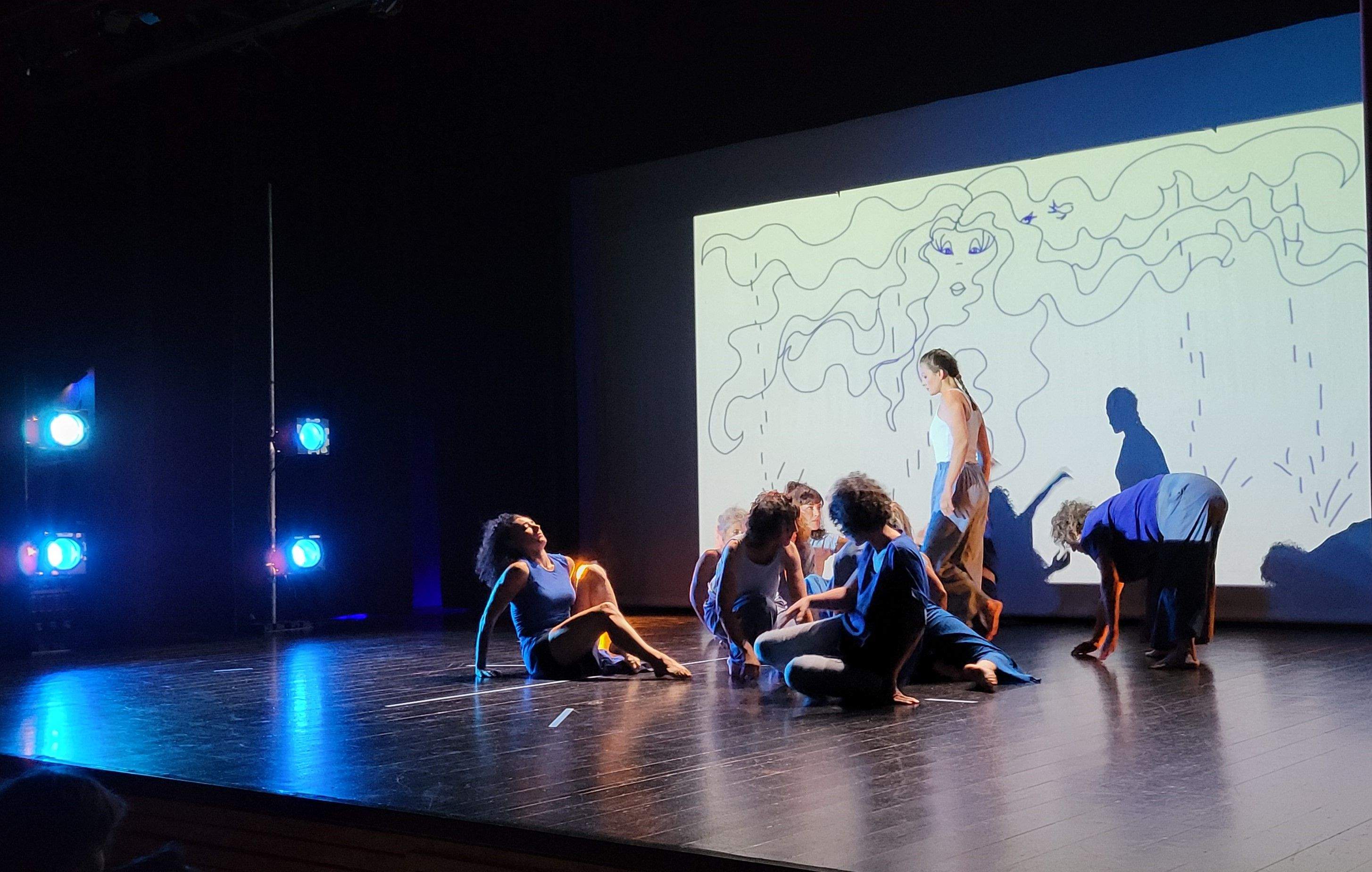 Taller de Danza Contemporánea en la  XXXI Muestra de Huesca. Foto Myriam Martínez