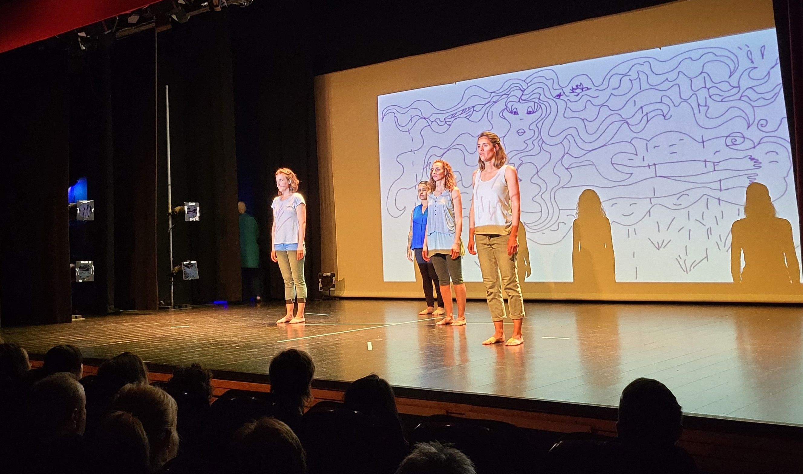 Taller de Danza Contemporánea en la  XXXI Muestra de Huesca. Foto Myriam Martínez