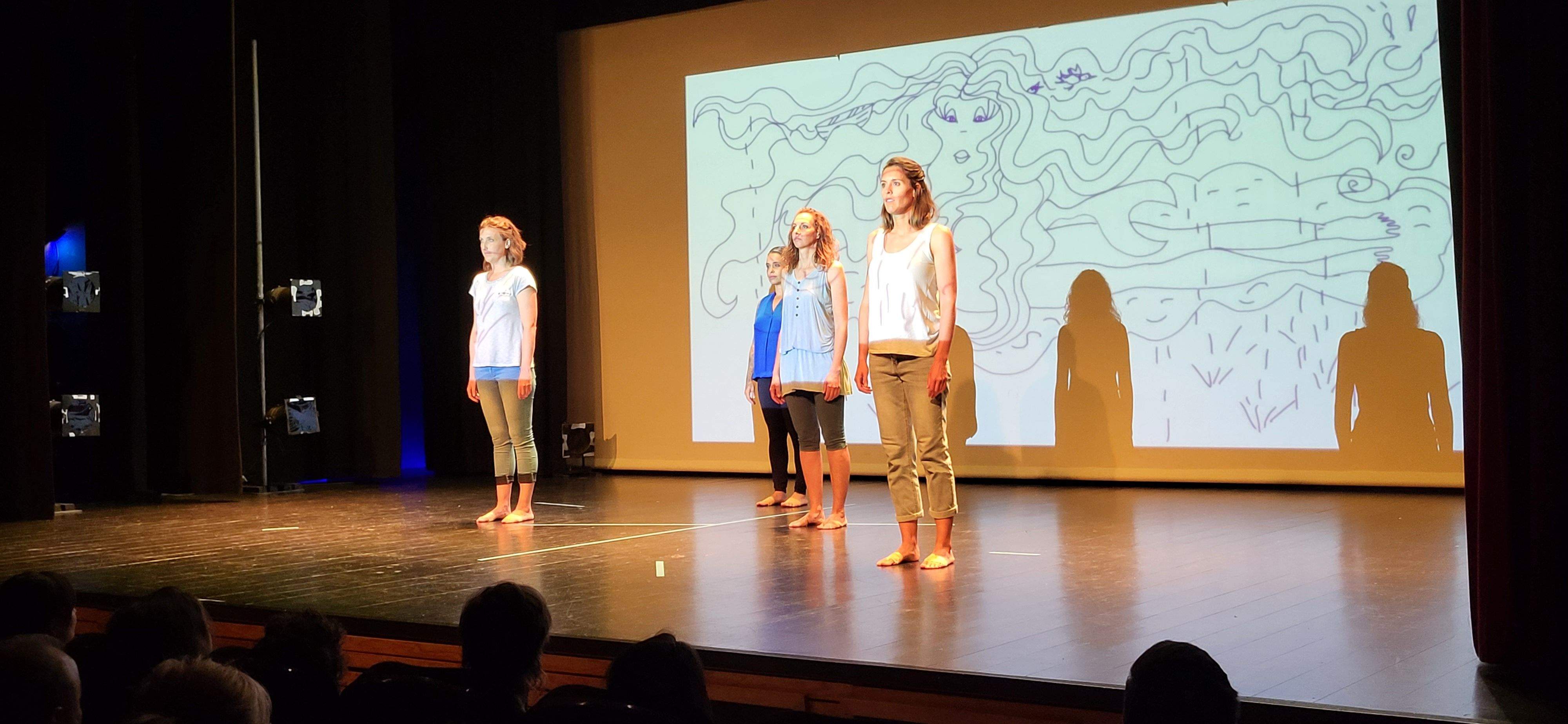 Taller de Danza Contemporánea en la  XXXI Muestra de Huesca. Foto Myriam Martínez