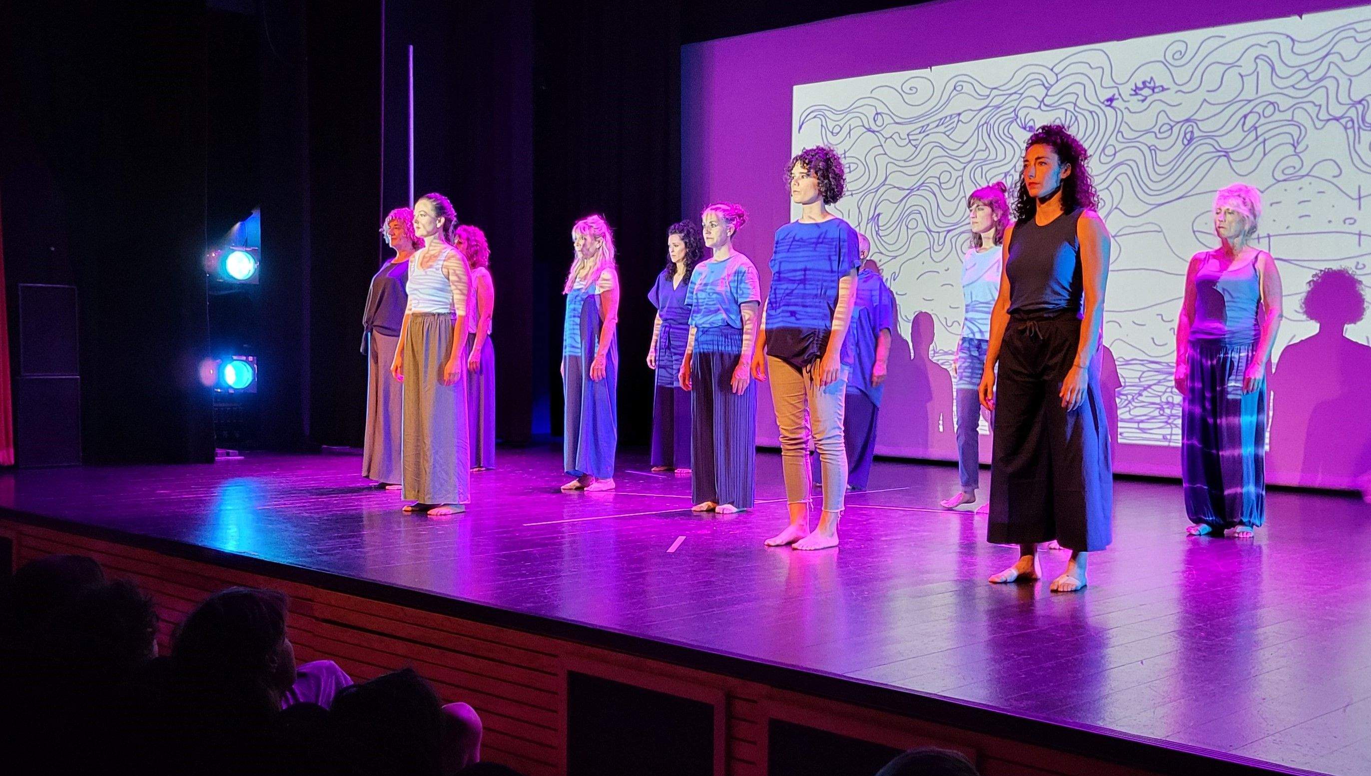 Taller de Danza Contemporánea en la  XXXI Muestra de Huesca. Foto Myriam Martínez