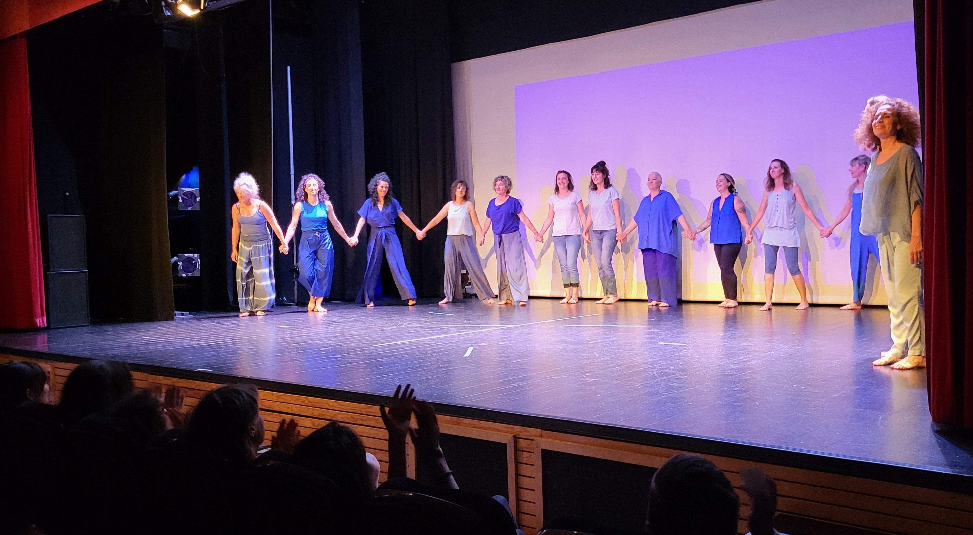 Taller de Danza Contemporánea en la  XXXI Muestra de Huesca. Foto Myriam Martínez