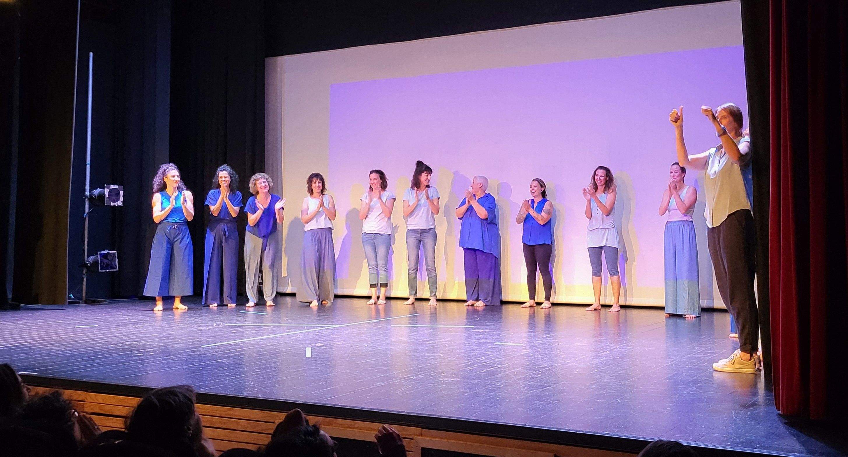 Taller de Danza Contemporánea en la  XXXI Muestra de Huesca. Foto Myriam Martínez