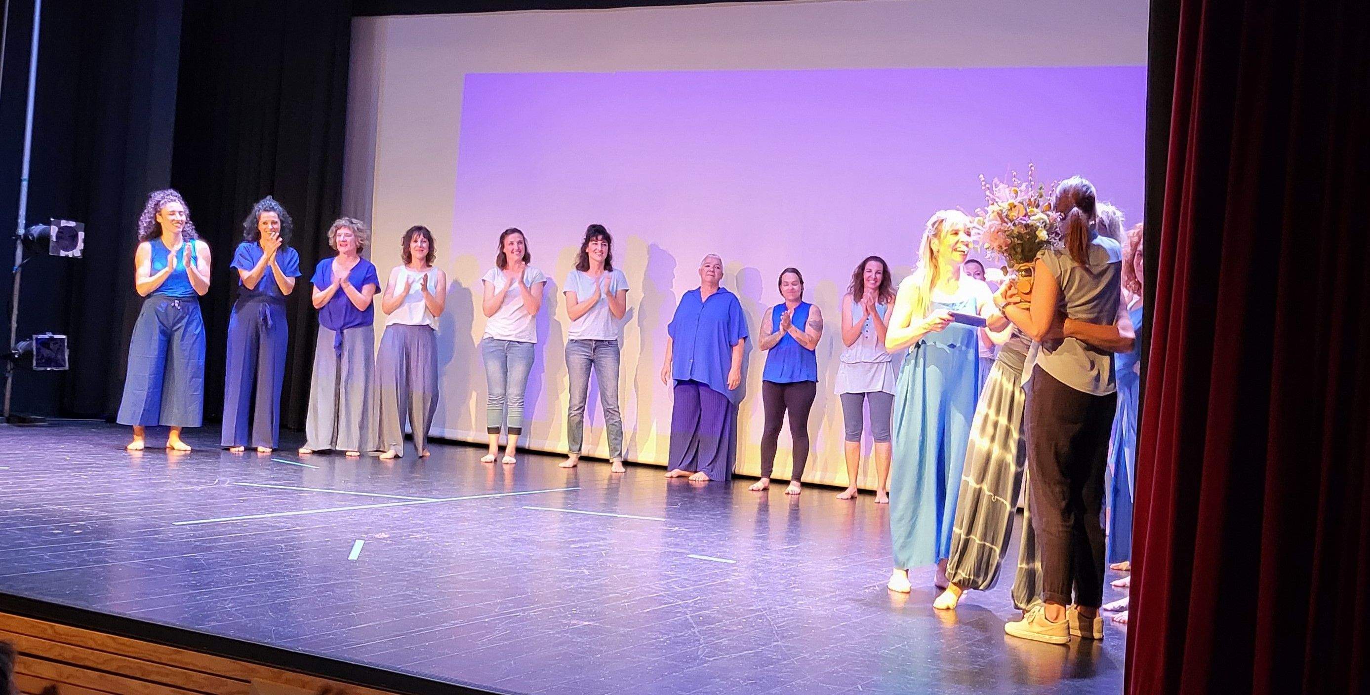 Taller de Danza Contemporánea en la  XXXI Muestra de Huesca. Foto Myriam Martínez