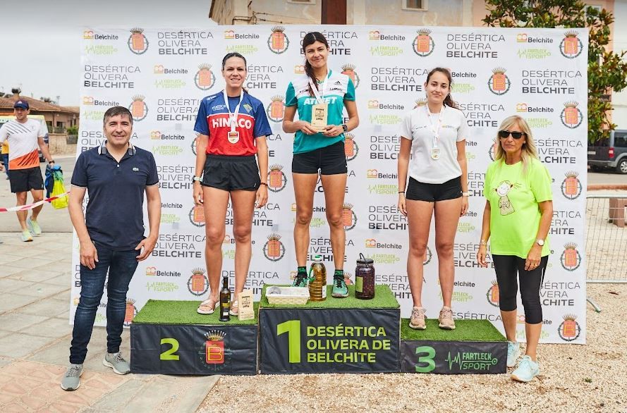 Podio femenino Campeonato de Aragón