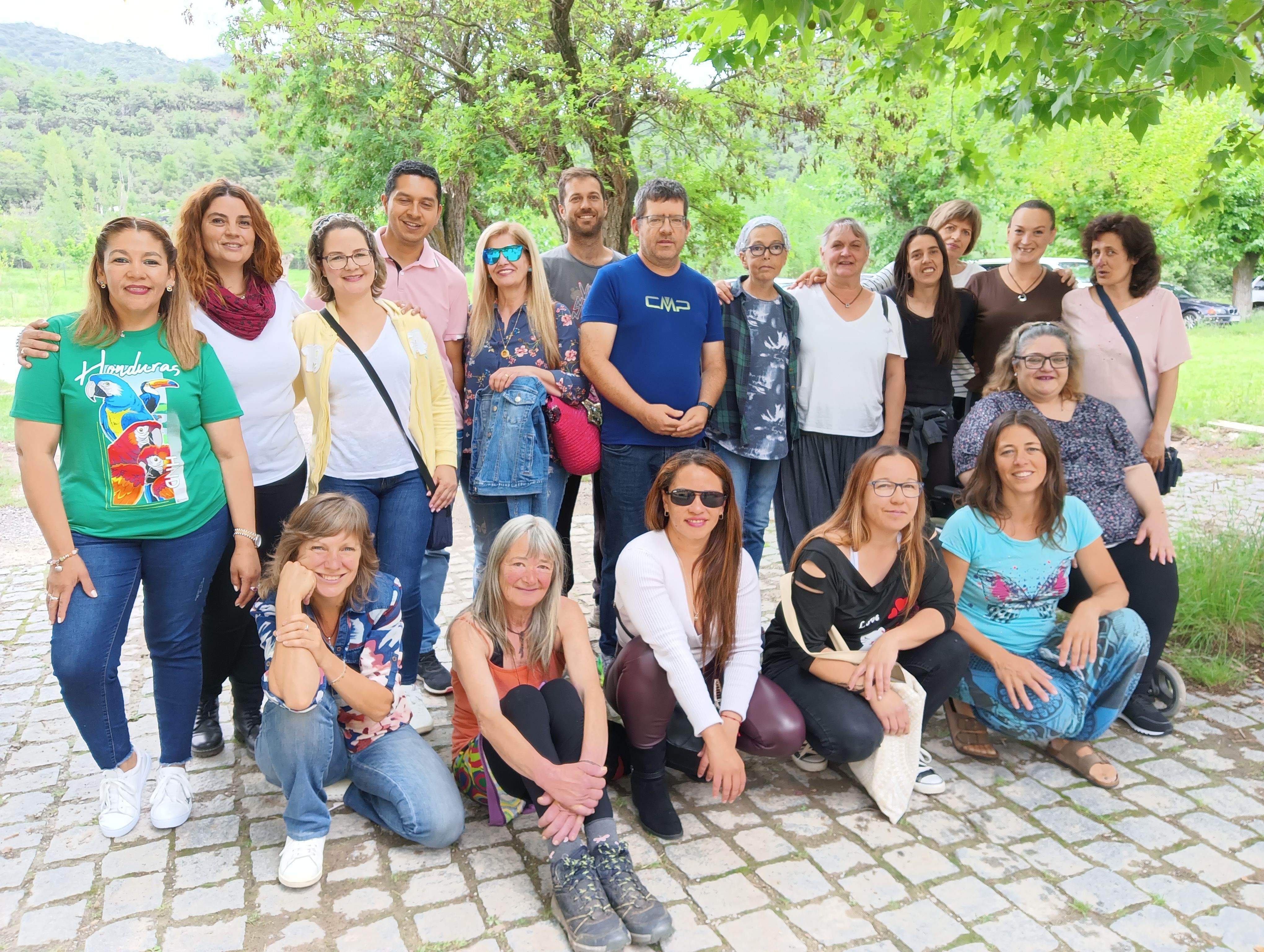 Participantes en el programa piloto Treballar en el Sobrarbe.
