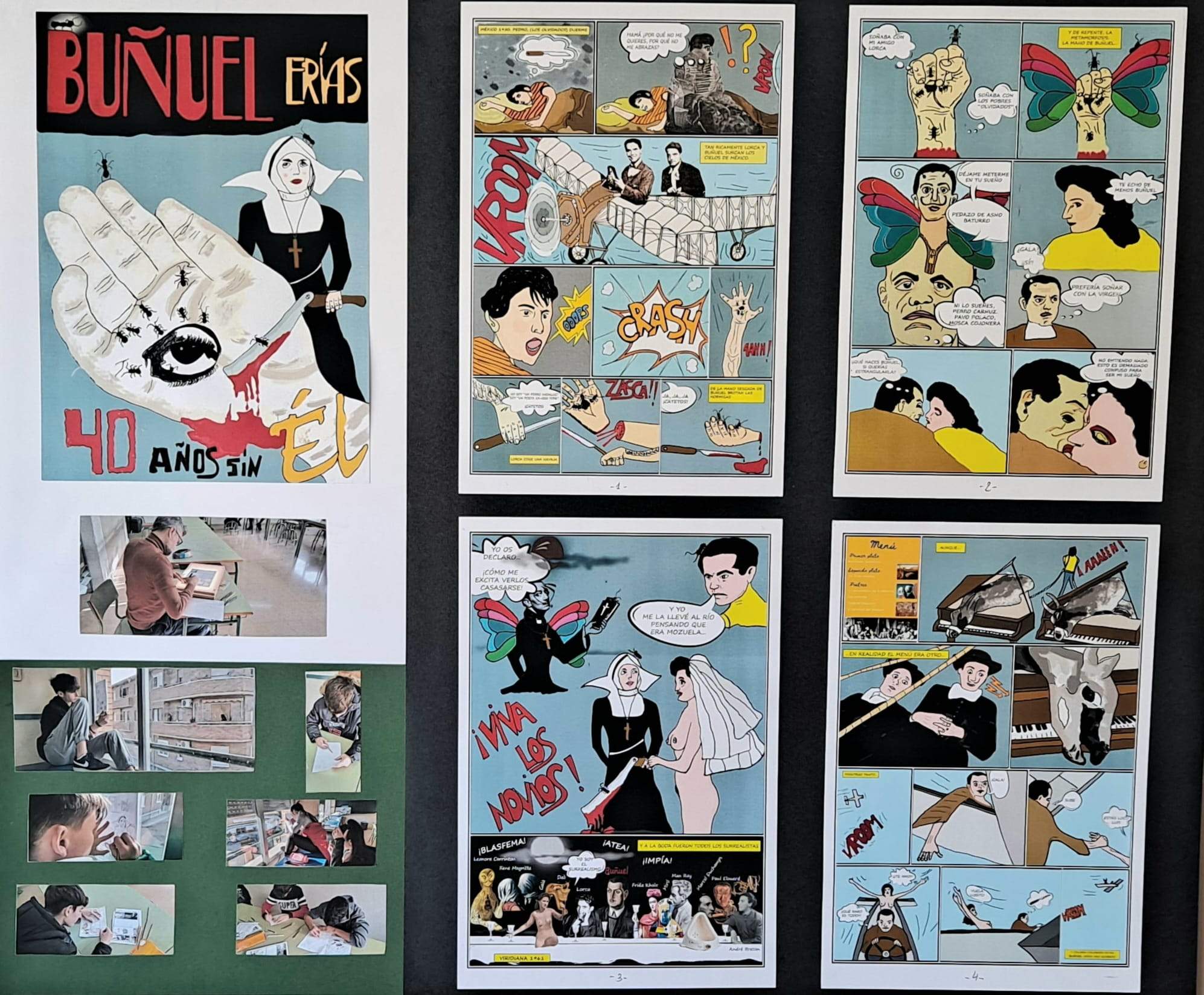 Cómic de los alumnos de 3º de Diversificación del IES Montes Negros.