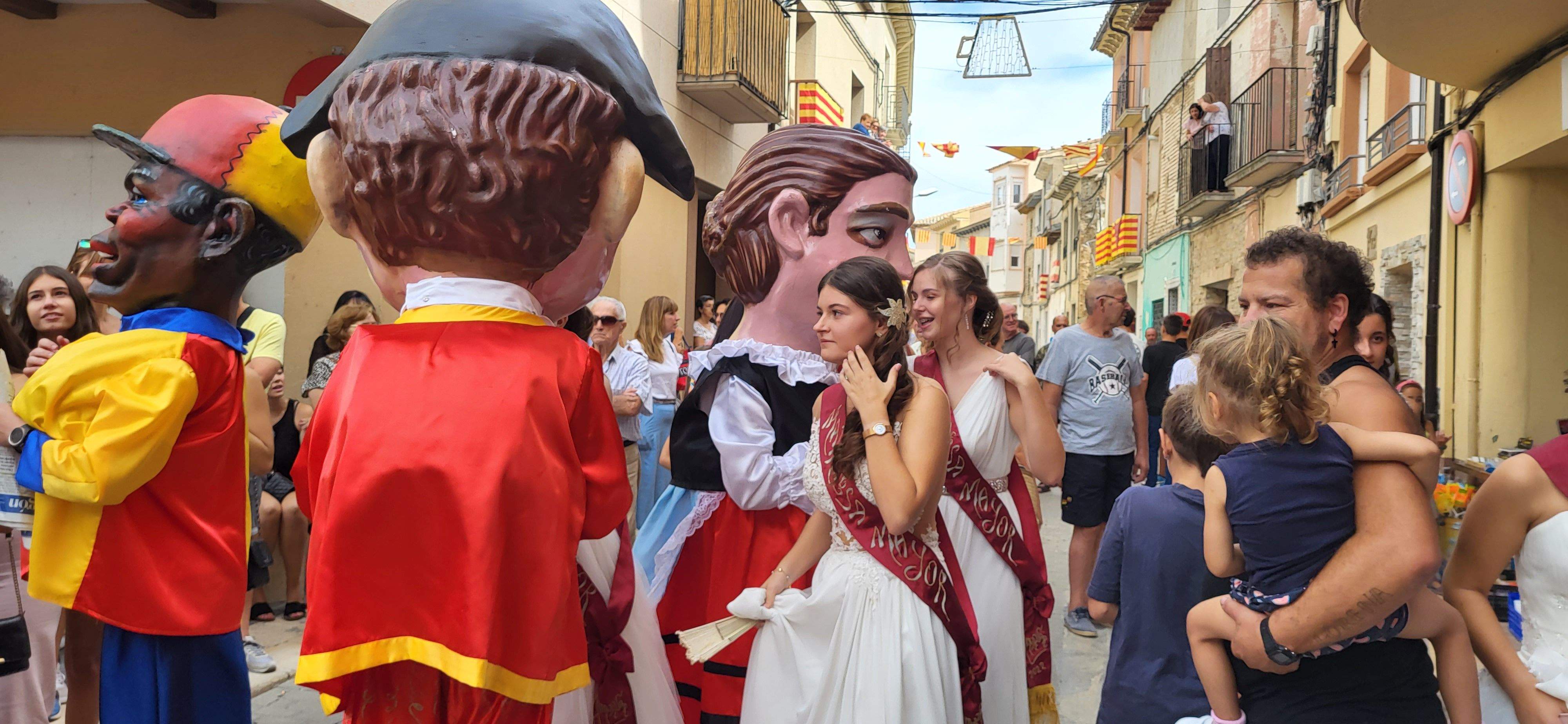 Almudévar celebra el chupinazo. Foto Mercedes Manterola 