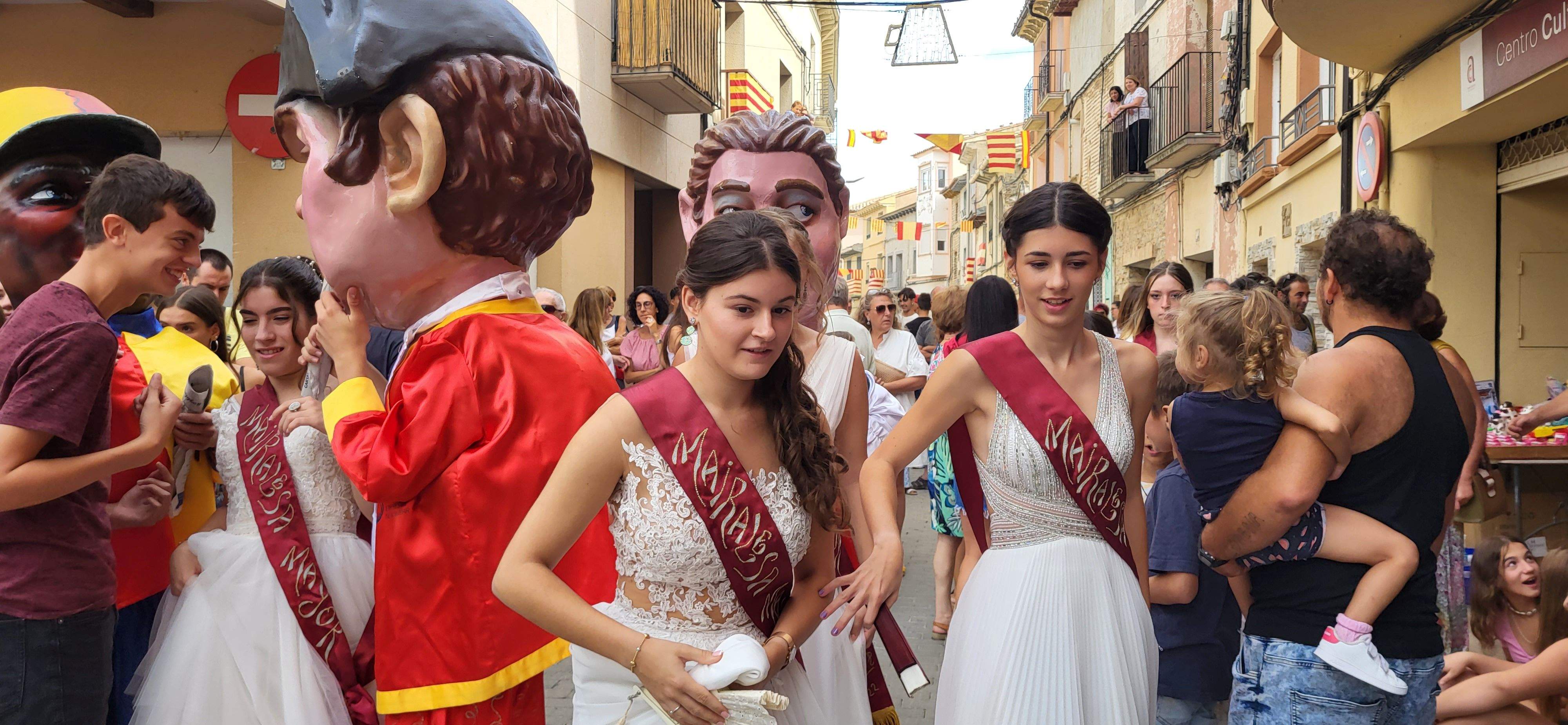 Almudévar celebra el chupinazo. Foto Mercedes Manterola 