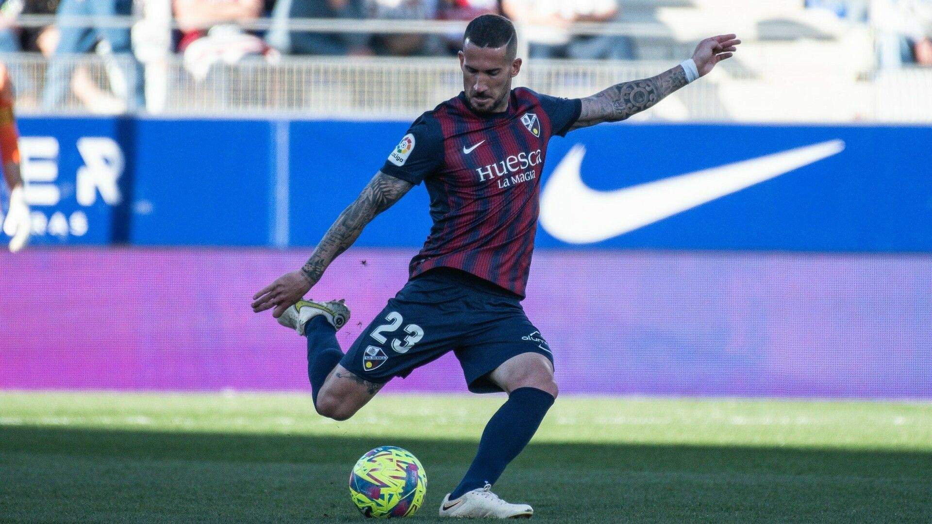 Óscar Sielva, jugador del Huesca.