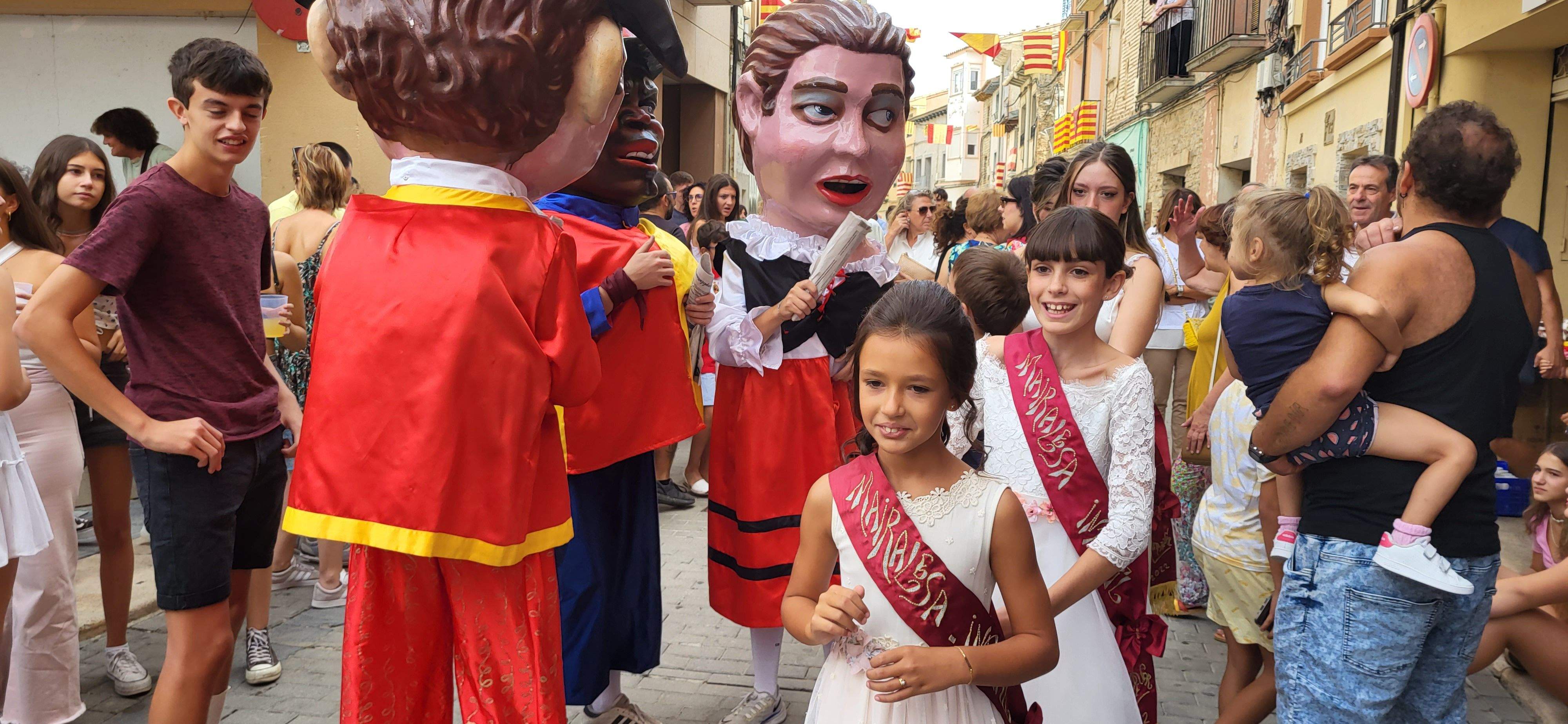 Almudévar celebra el chupinazo. Foto Mercedes Manterola 