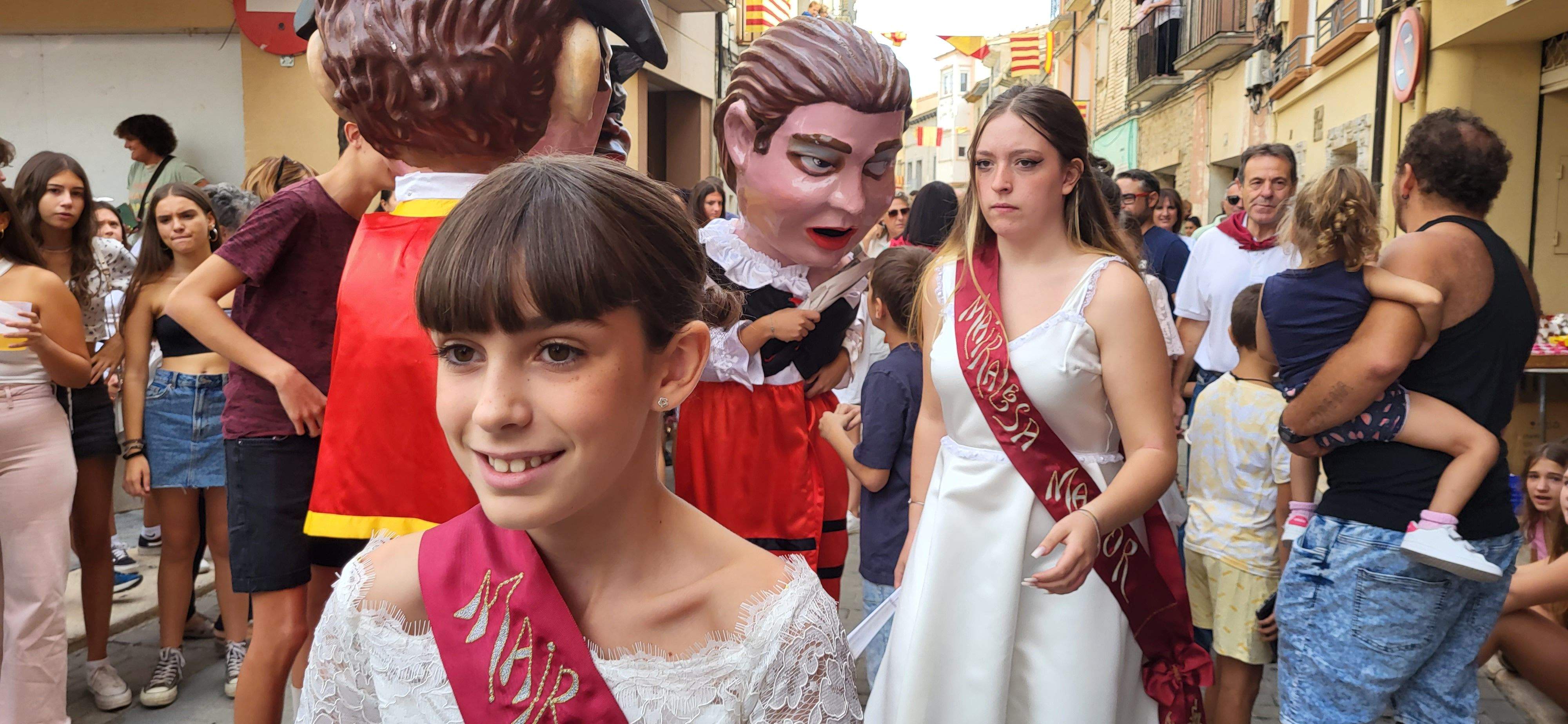Almudévar celebra el chupinazo. Foto Mercedes Manterola 