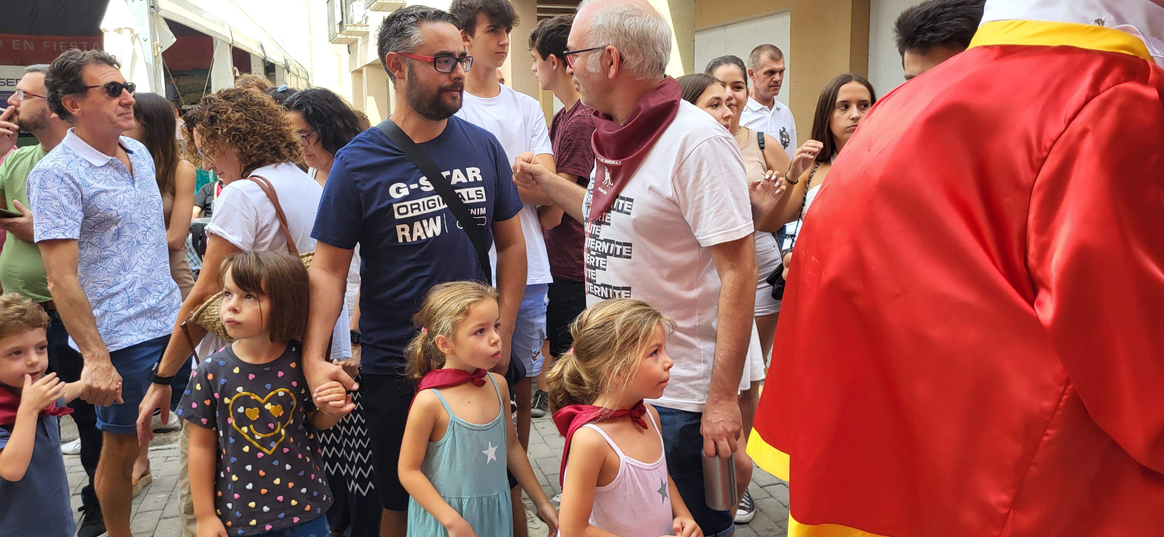 Almudévar celebra el chupinazo. Foto Mercedes Manterola 